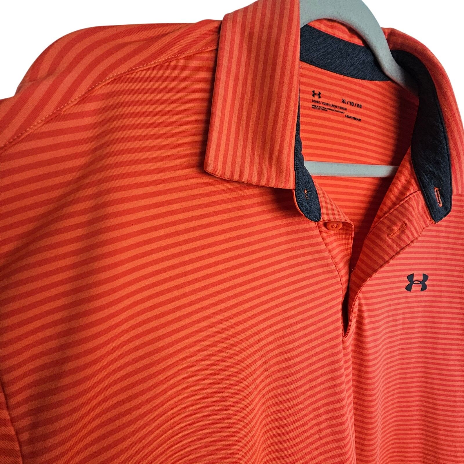Under Armour Under Armour Striped Golf Polo Shirt XL Heatgear Athletic Size US XL / EU 56 / 4 - 5 Thumbnail