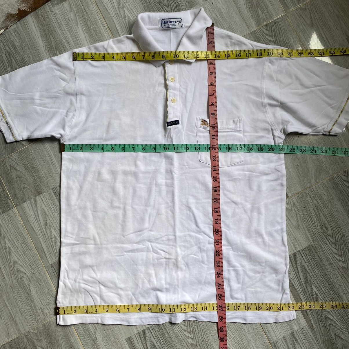 Burberry Burberrys Polo Tee Single Pocket Size US XL / EU 56 / 4 - 13 Thumbnail