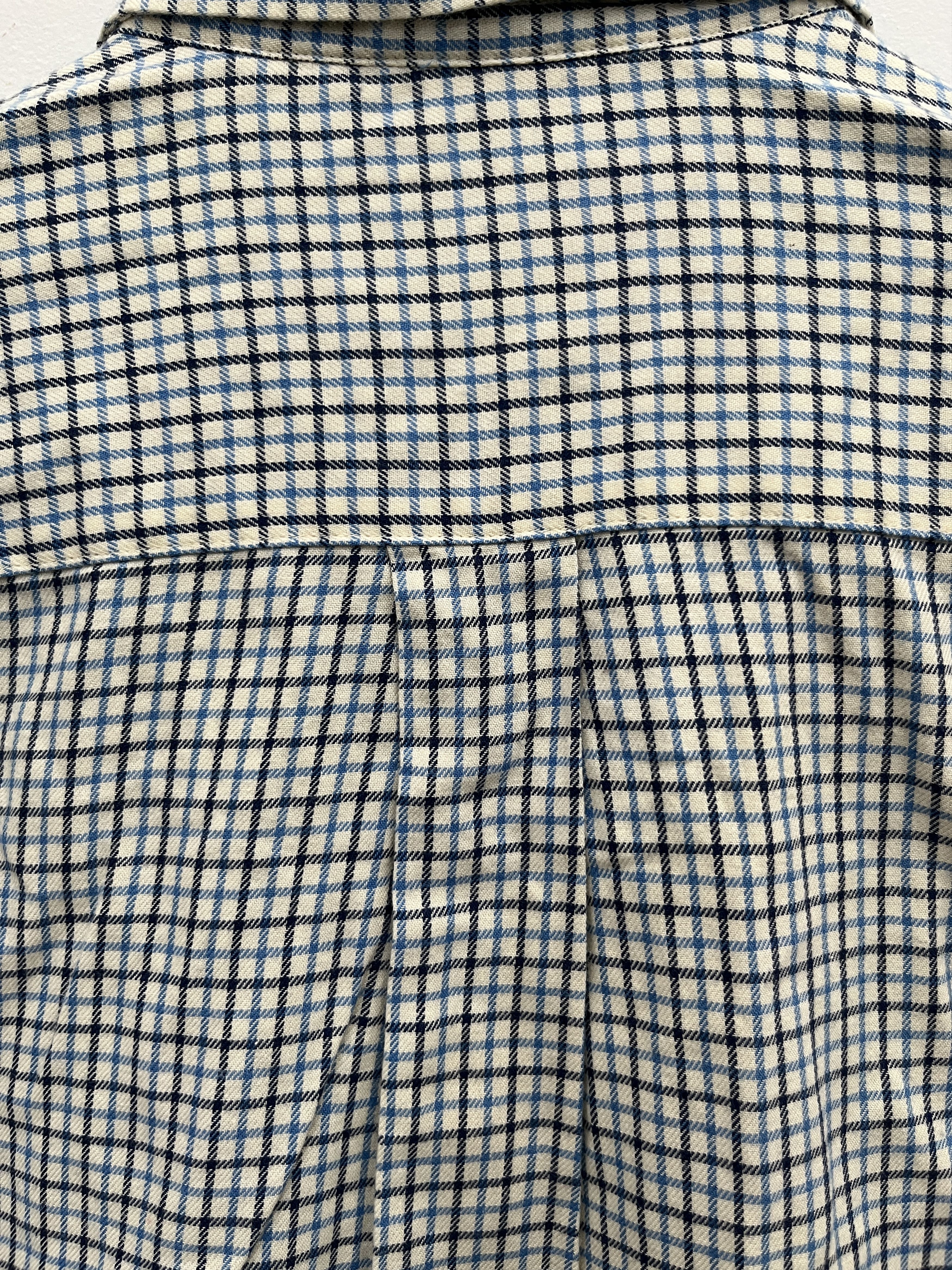 Beams Japan BEAMS Button Down Shirt Blue & White Checkered – M Size US M / EU 48-50 / 2 - 5 Thumbnail