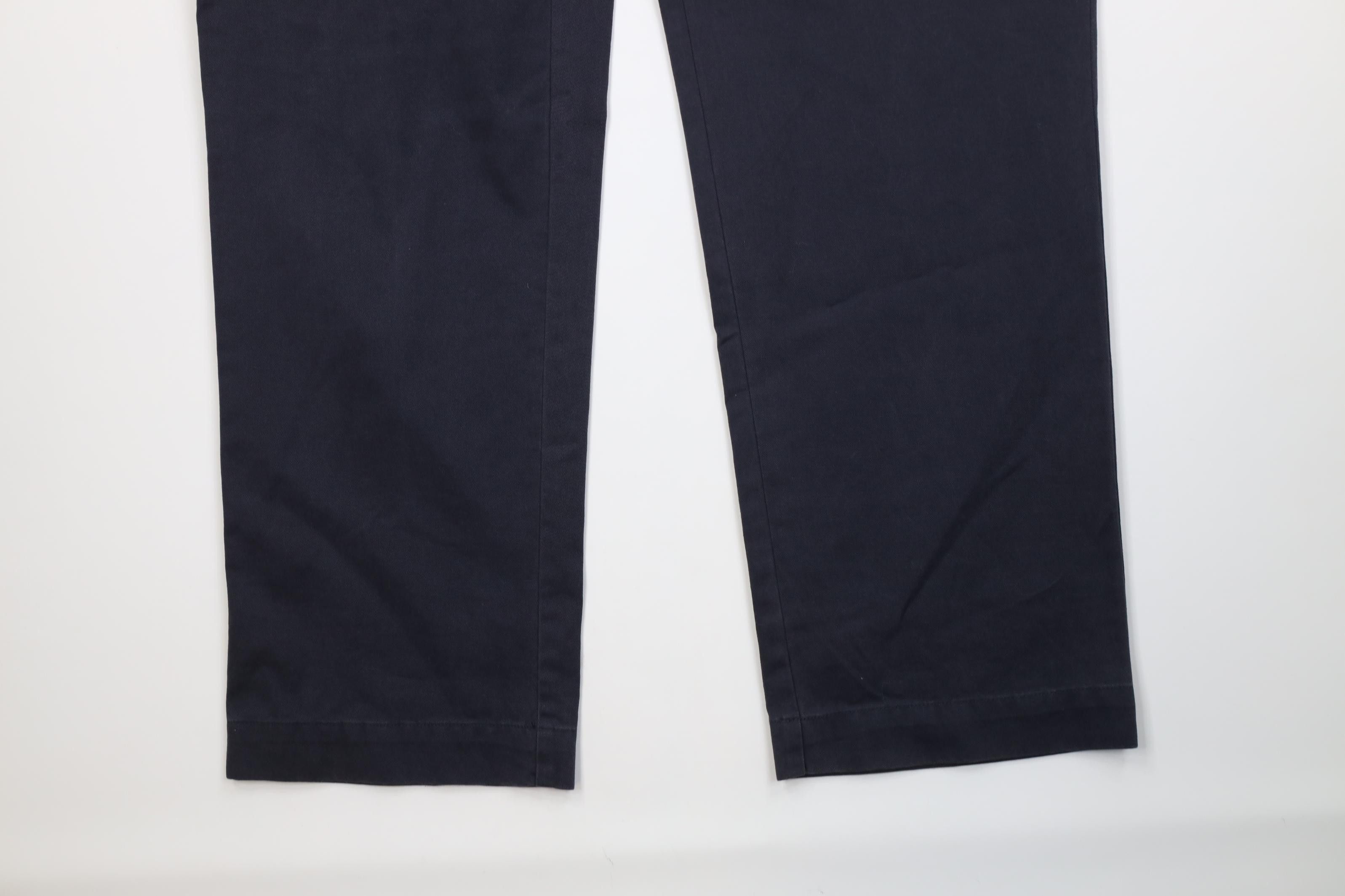 Polo Ralph Lauren Vintage 90s Ralph Lauren Wide Leg Chino Pants Cotton Blue Size US 38 / EU 54 - 4 Thumbnail