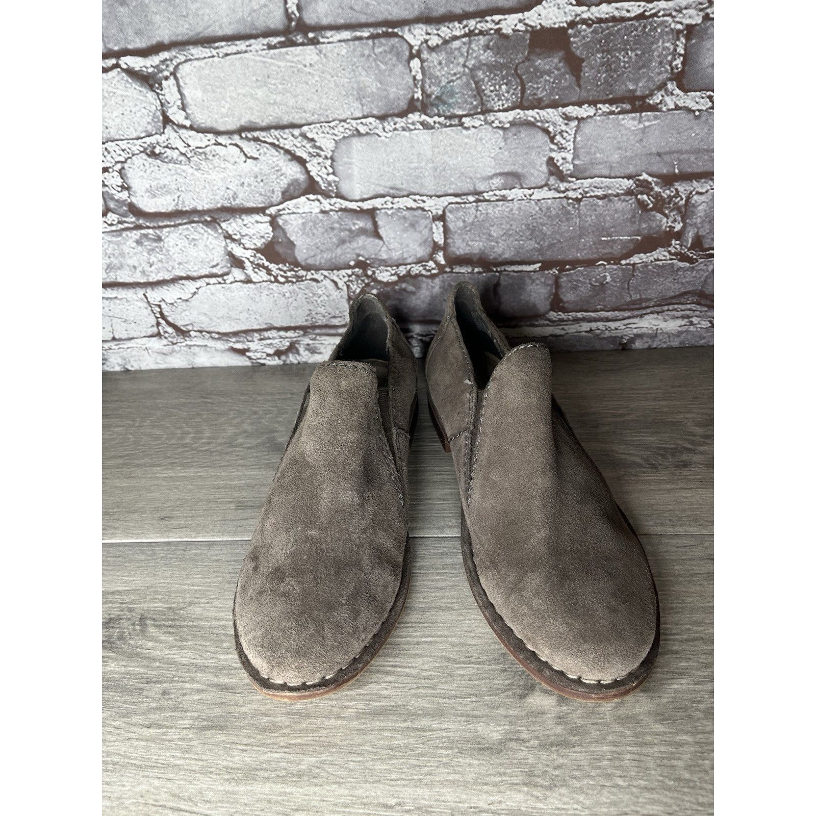 Clarks Clarks Somerset Gray Suede Leather Loafers Ankle Booties Wom Size US 9 / IT 39 - 20 Thumbnail