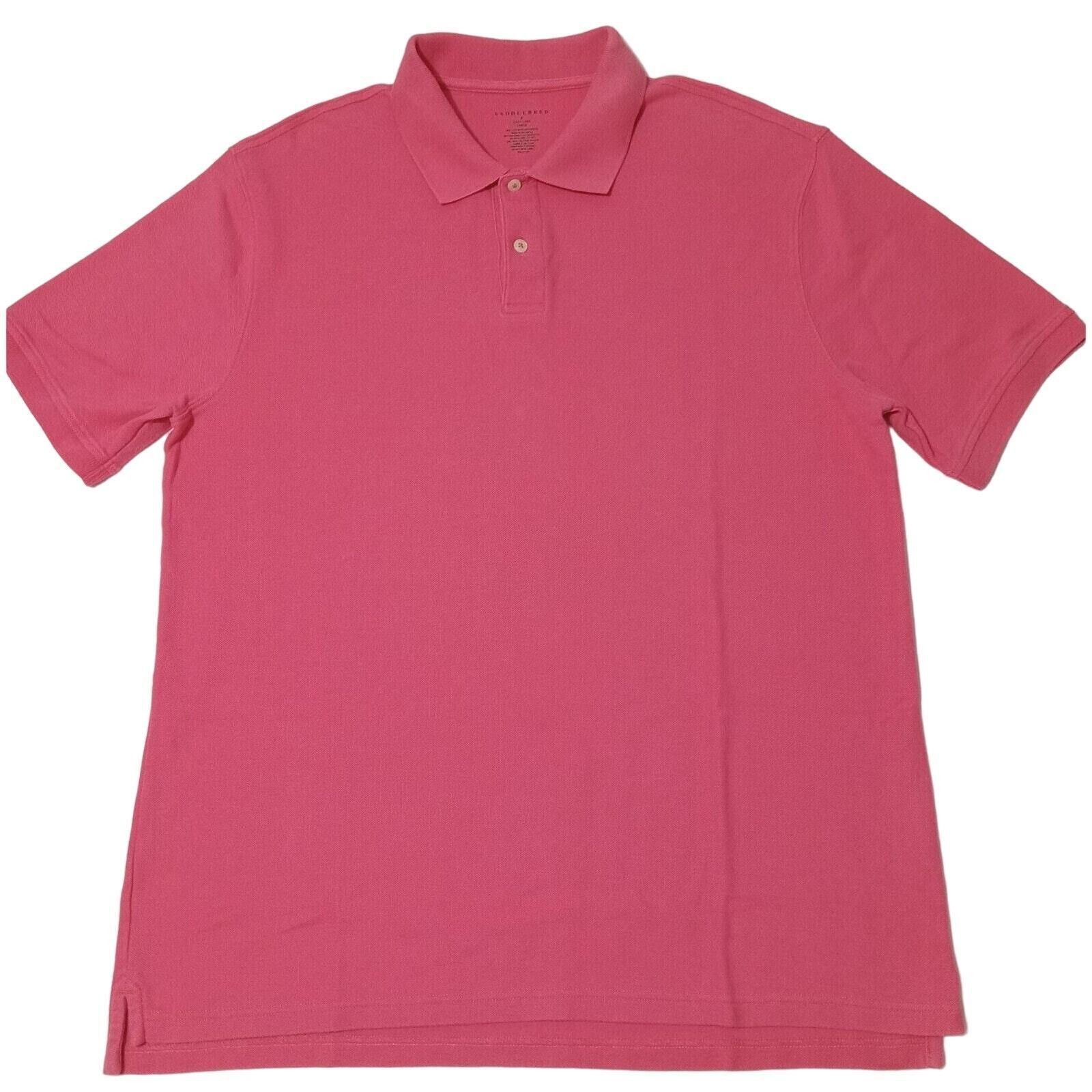 Saddlebred Saddlebred Polo Shirt L Mens Easy Care Short Sleeve 2 Button Size US L / EU 52-54 / 3 - 1 Thumbnail