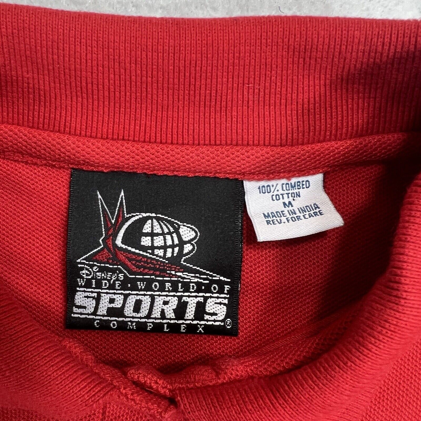 Disney Disney ESPN Wide World of Sports Medium Red Polo Shirt Size US M / EU 48-50 / 2 - 3 Thumbnail