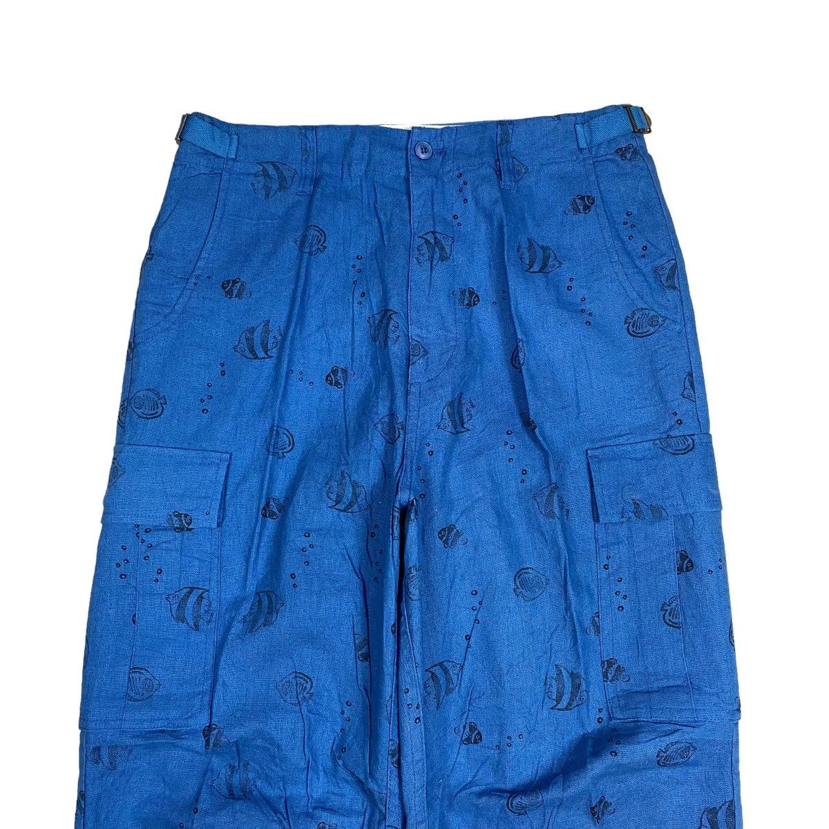 Issey Miyake × Japanese Brand × Ne-Net Ne-net by Issey Miyake Allover Print Fish Pants Size US 30 / EU 46 - 6 Thumbnail