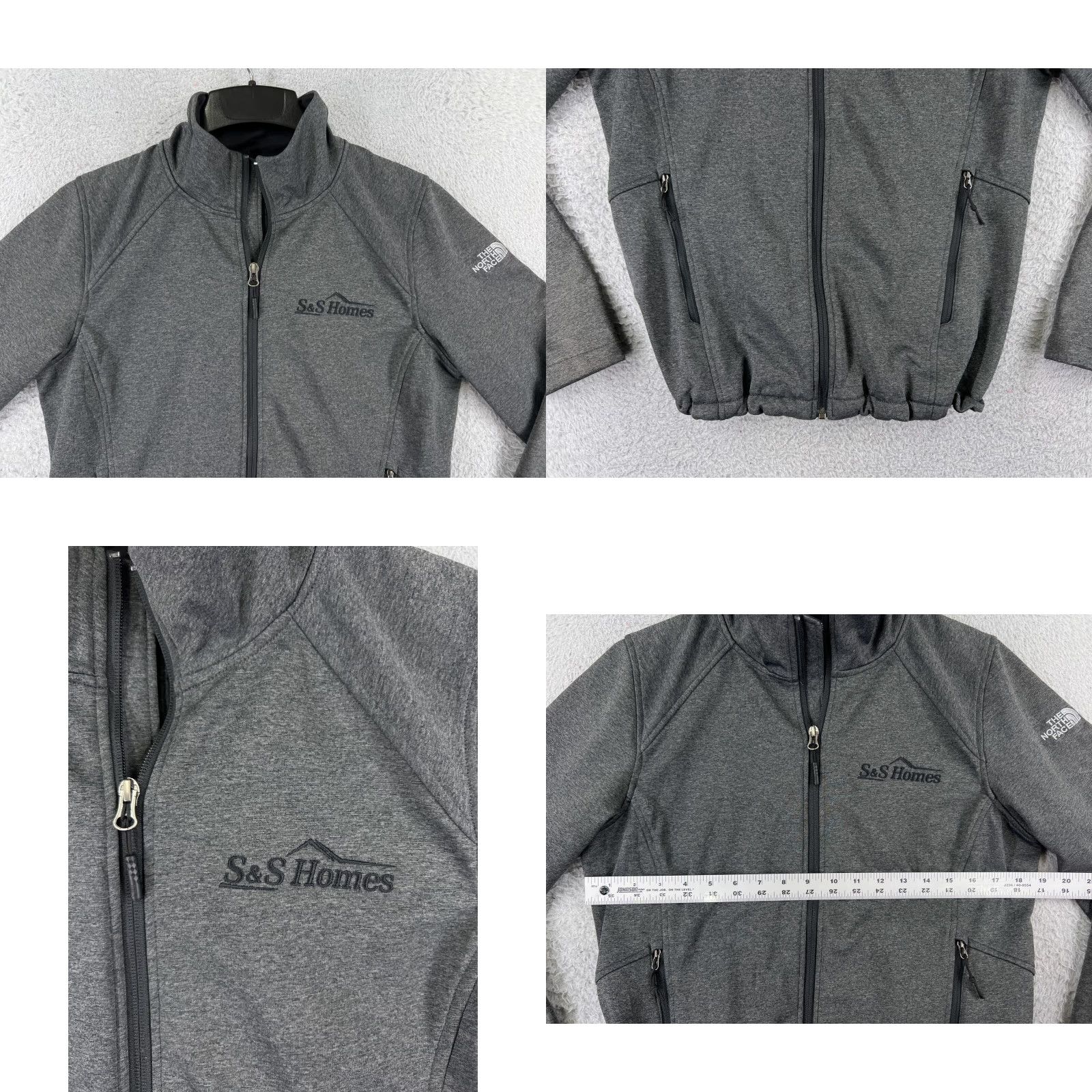 The North Face The North Face Jacket Women L Gray Zip Mock Neck Polyester Fleece Cozy Warm Size L / US 10 / IT 46 - 8 Thumbnail