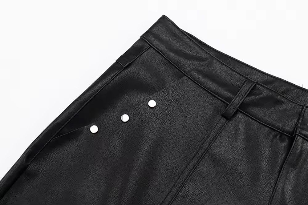 Jean Vintage Summer Pu Leather Shorts Size US 32 / EU 48 - 5 Thumbnail