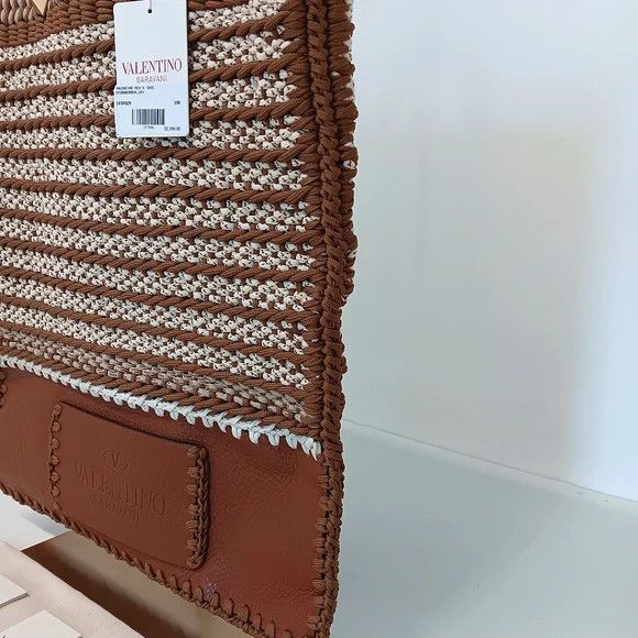 Valentino Valentino Garavani Men's Identity Woven Tote Bag Size ONE SIZE - 5 Thumbnail