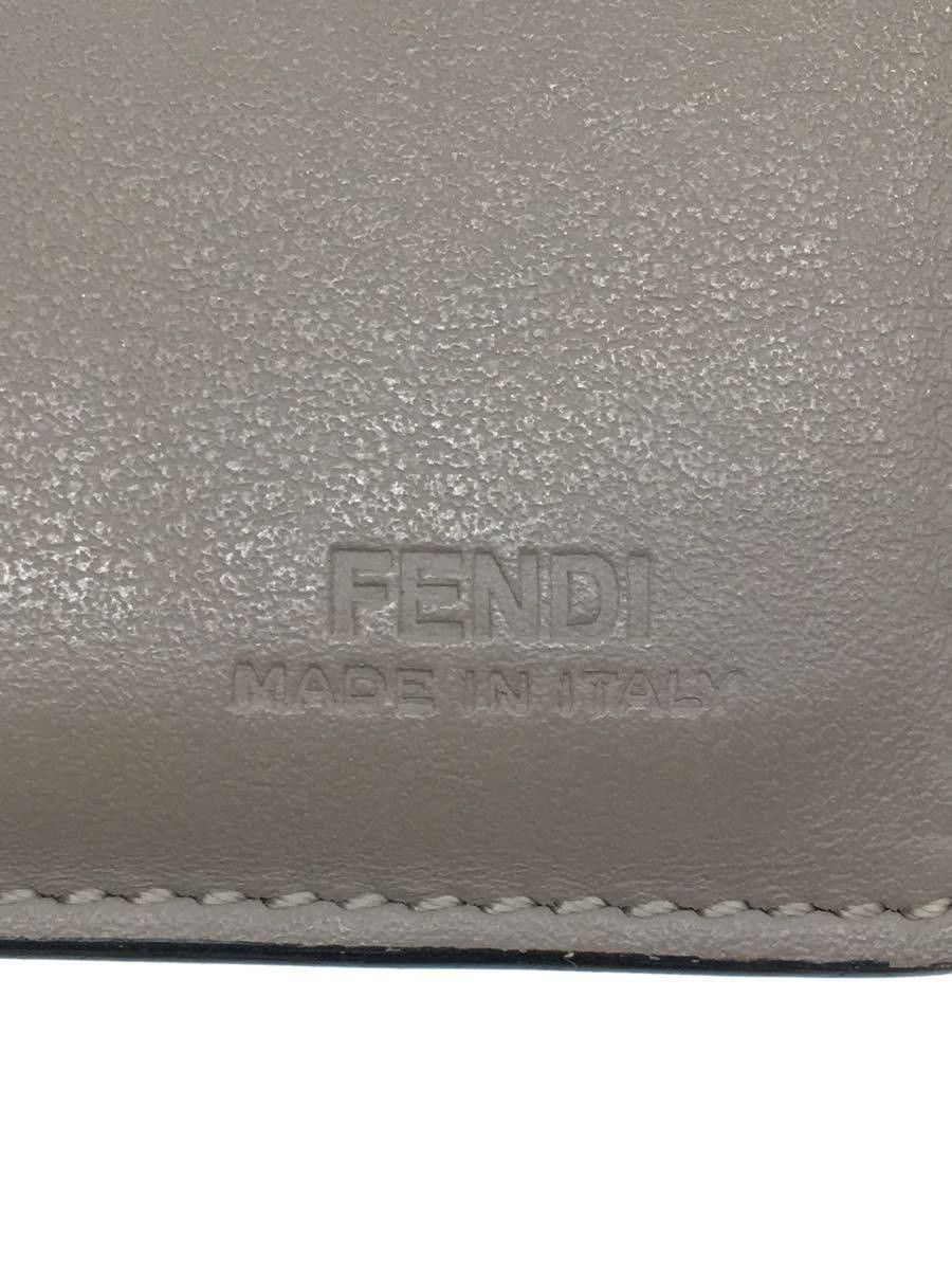 Fendi Fendi Leather Tri-Fold Wallet Black Size ONE SIZE - 3 Thumbnail
