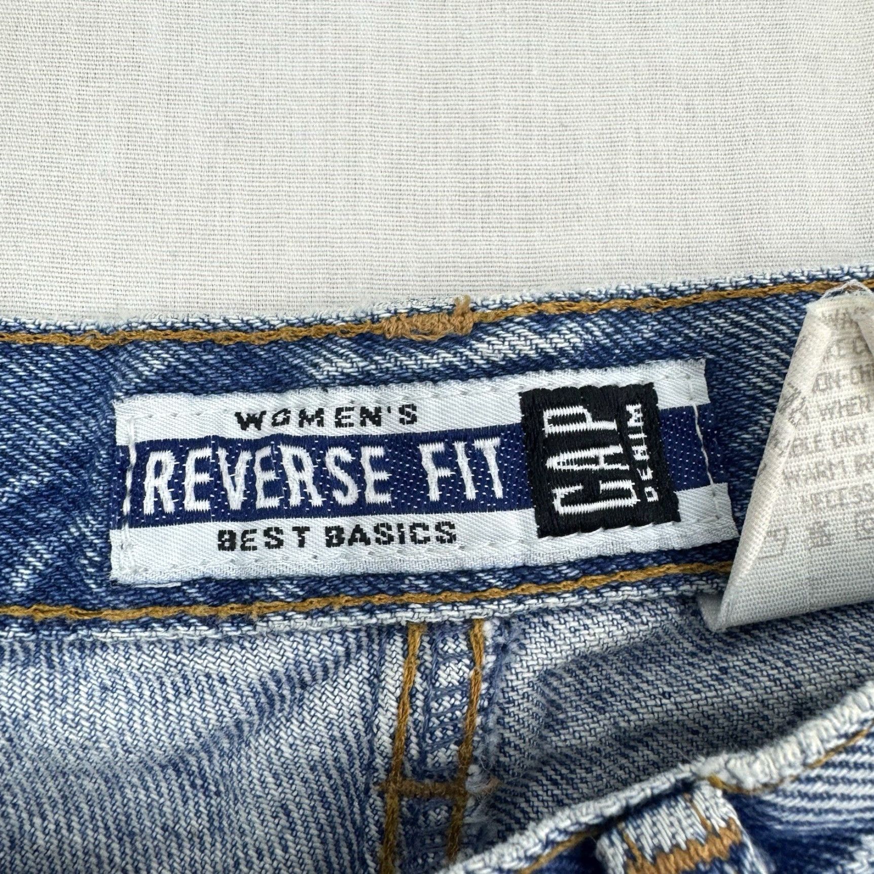 Gap VINTAGE Gap Reverse Fit Jeans Women's 12 Ankle Blue 90s Y2K High Waist Mom Denim Pants Size 34" / US 12 / IT 48 - 5 Thumbnail