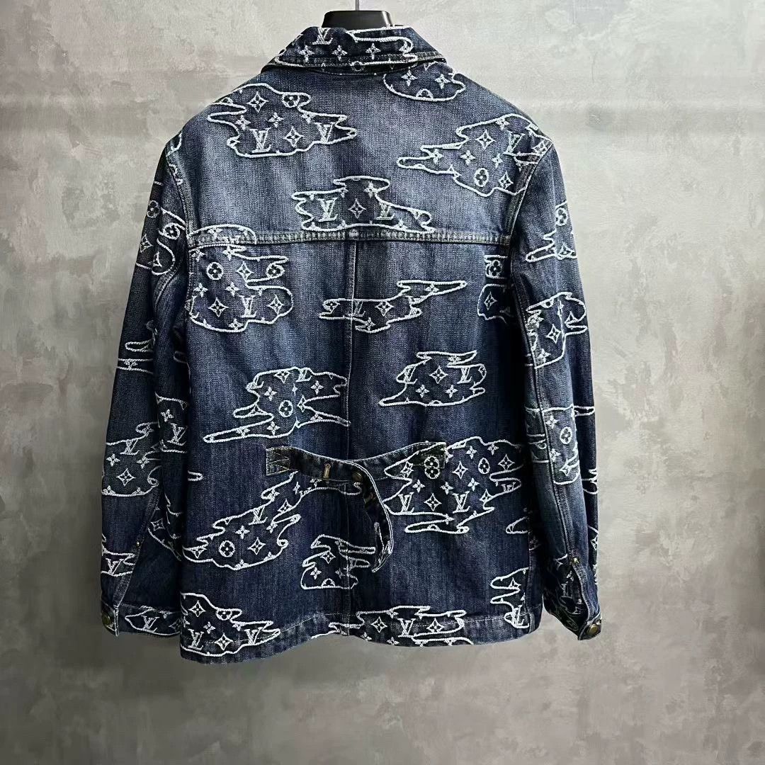 Louis Vuitton louis vuitton cloud denim work jacket Size US L / EU 52-54 / 3 - 2 Thumbnail