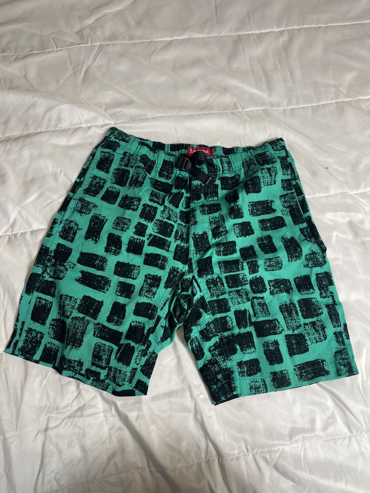 Supreme Block Print online Belted Shorts Size 32 SS14