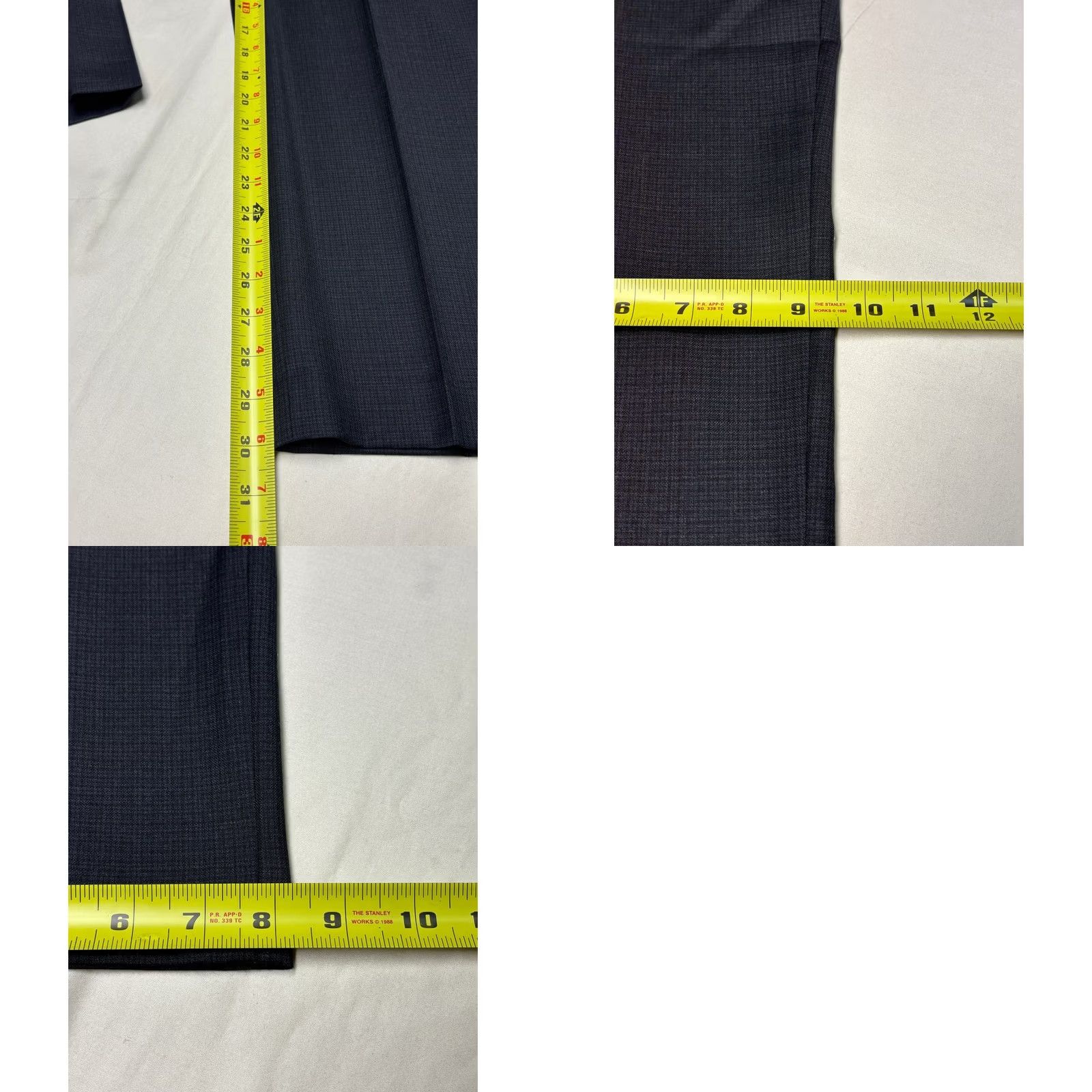 Ralph Lauren Lauren Ralph Lauren Dress Pants Slim Fit 36x30 Wool Charcoal Grey Check Men Regular Pants Size US 36 / EU 52 - 8 Thumbnail