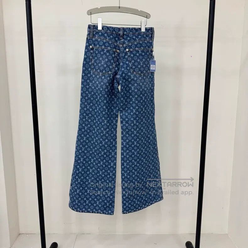 Louis Vuitton Louis Vuitton Blue full-print jeans Size US 36 / EU 52 - 2 Thumbnail