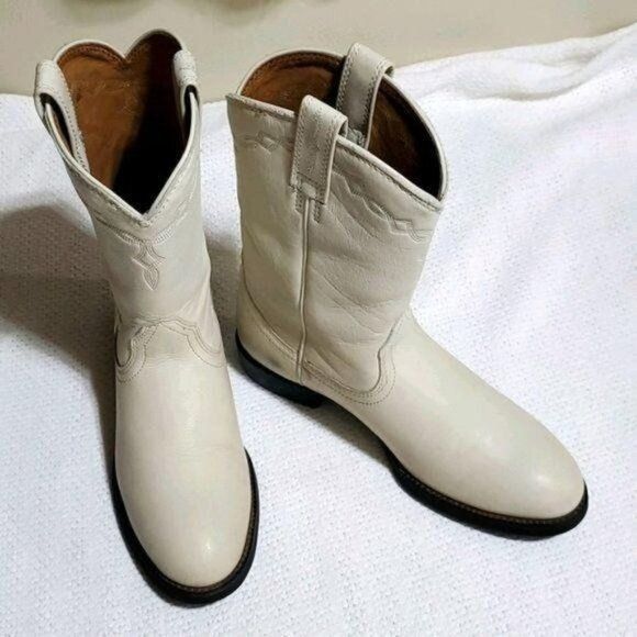 Ariat Ariat Cream Sz 8B/Euro 39M RTS Cowboy Boot Size US 8 / IT 38 - 1 Thumbnail
