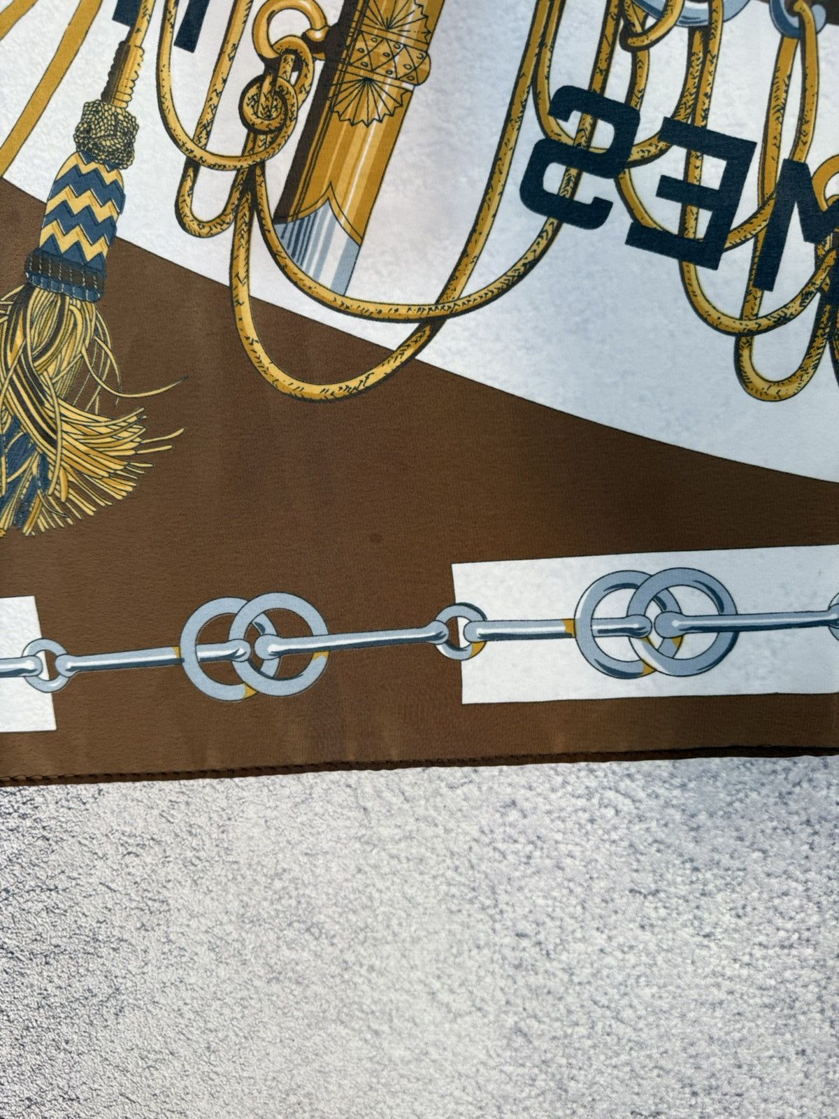 Other Vintage Inspired Hermes Style Scarf Equestrian Print Size ONE SIZE - 10 Thumbnail