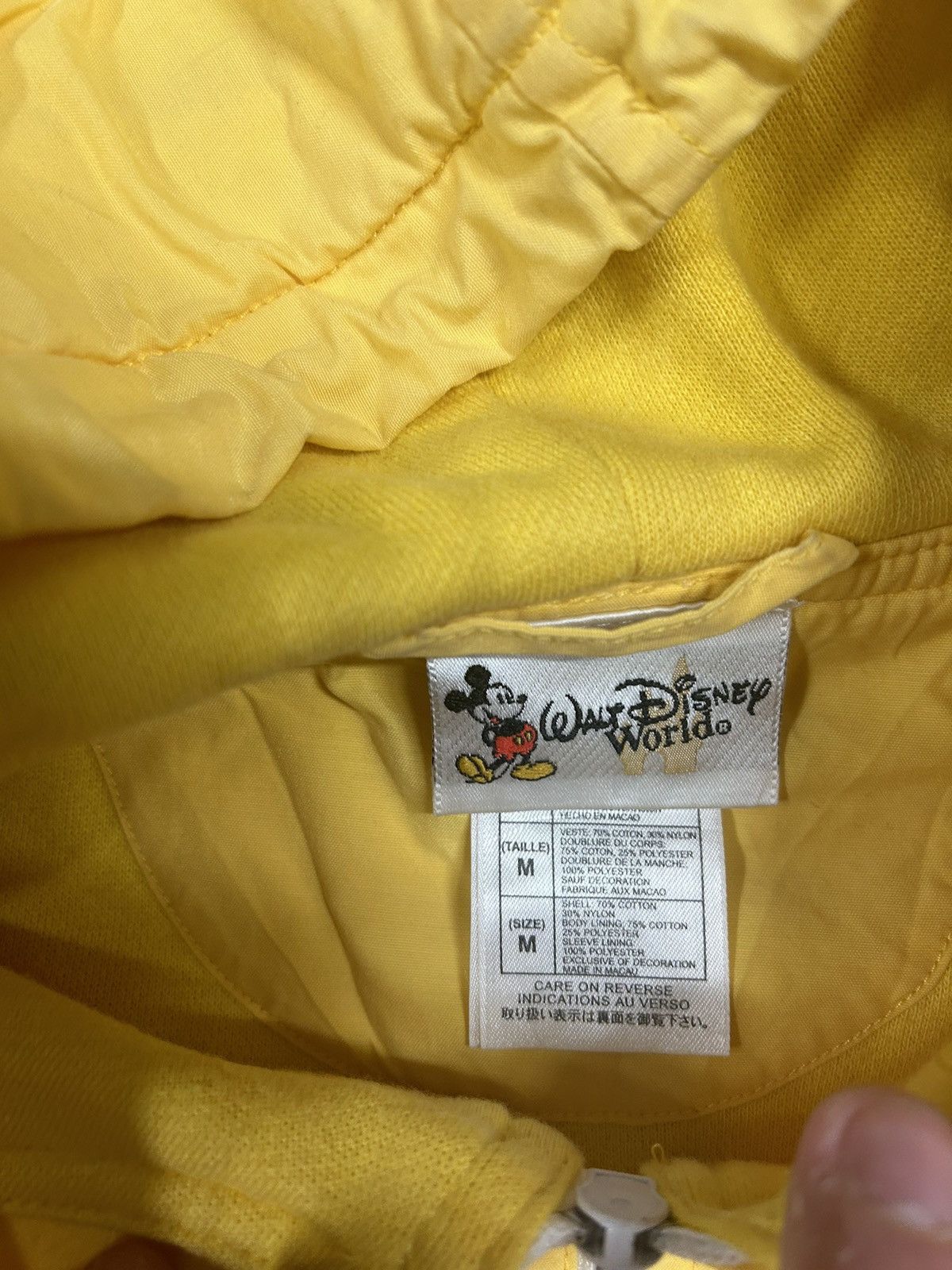 Disney × Mickey Mouse × Vintage Crazy Vintage 90s Essential Disney Mickey Yellow Windbreaker Size US M / EU 48-50 / 2 - 3 Thumbnail