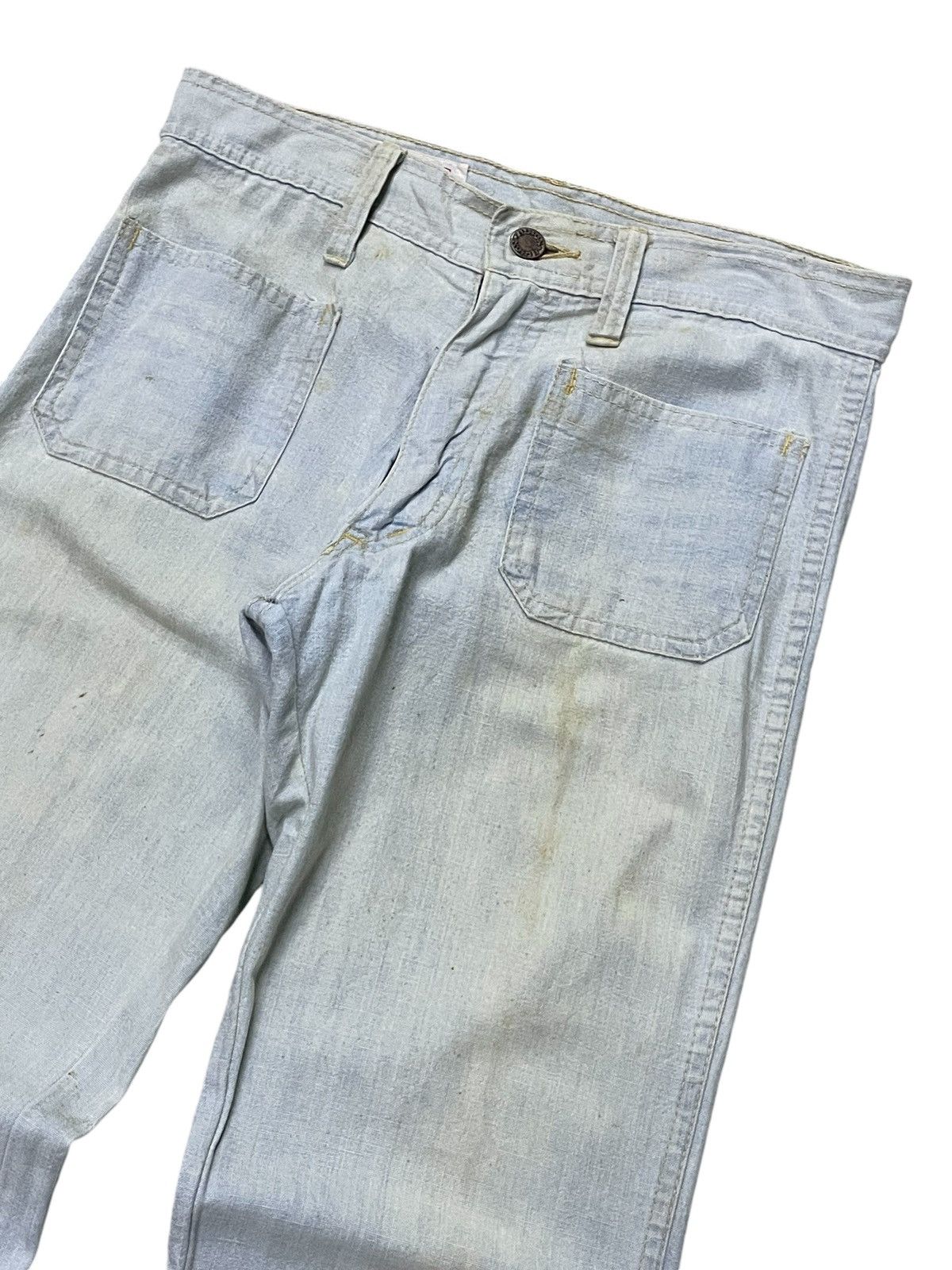 Hysteric Glamour × Japanese Brand Vintage 60s Bison Bell Bottom Denim Pants Size US 28 / EU 44 - 3 Thumbnail