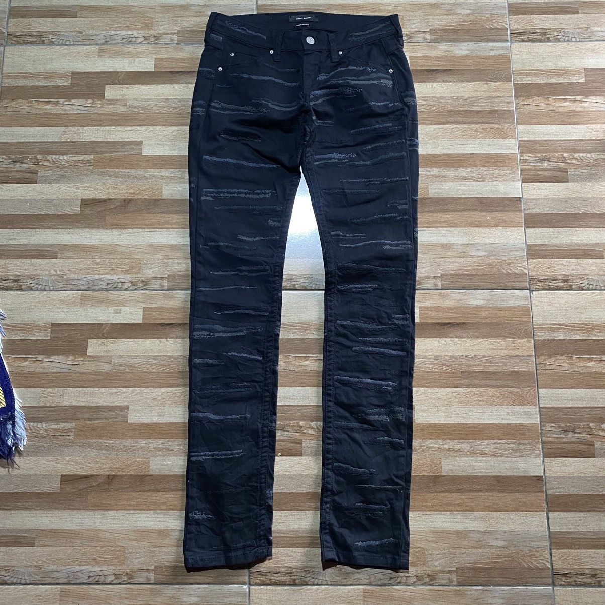 Designer × Isabel Marant ISABEL MARANT Black Skinny Embroidered Jeans Made in Maroco Size 28" / US 6 / IT 42 - 1 Thumbnail