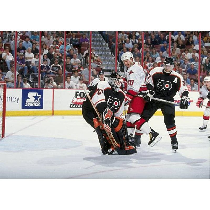 Philadelphia Flyers 90s STARTER jersey L blk 3rd hockey vtg