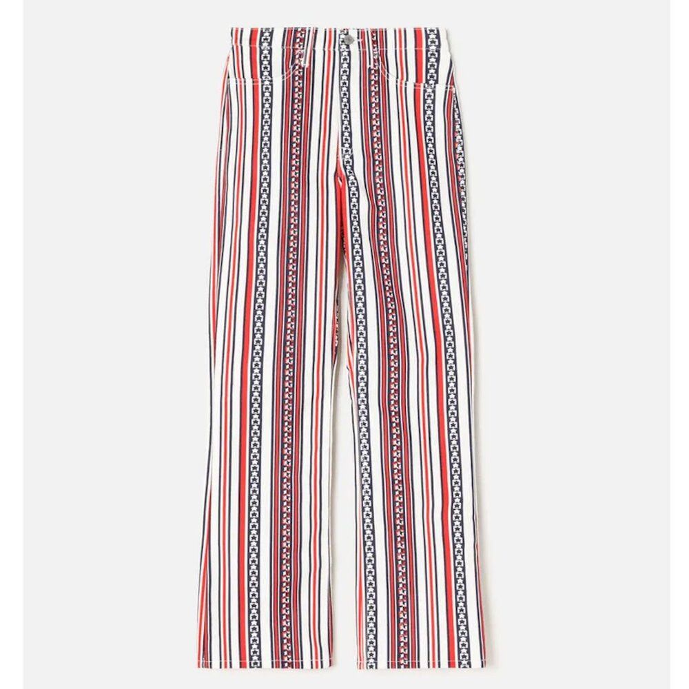 RE/DONE NWT New $395 Re/Done Ford 70s Bootcut High Rise Waist Star Size 29" - 3 Thumbnail