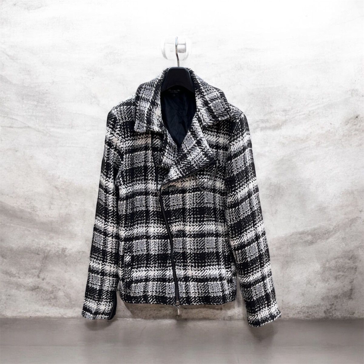 BERNINGS SHO Bernings Sho white plaid tweed jacket Size US M / EU 48-50 / 2 - 1 Thumbnail