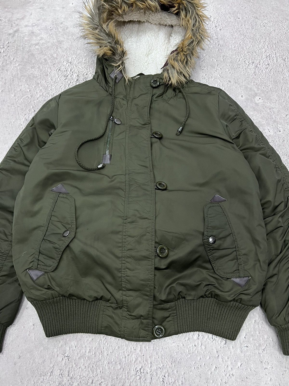 Hysteric Glamour × If Six Was Nine × Le Grande Bleu (L.G.B.) Japanese Punk Grunge Fur bomber STUDDED JACKET opium style Size US M / EU 48-50 / 2 - 10 Thumbnail