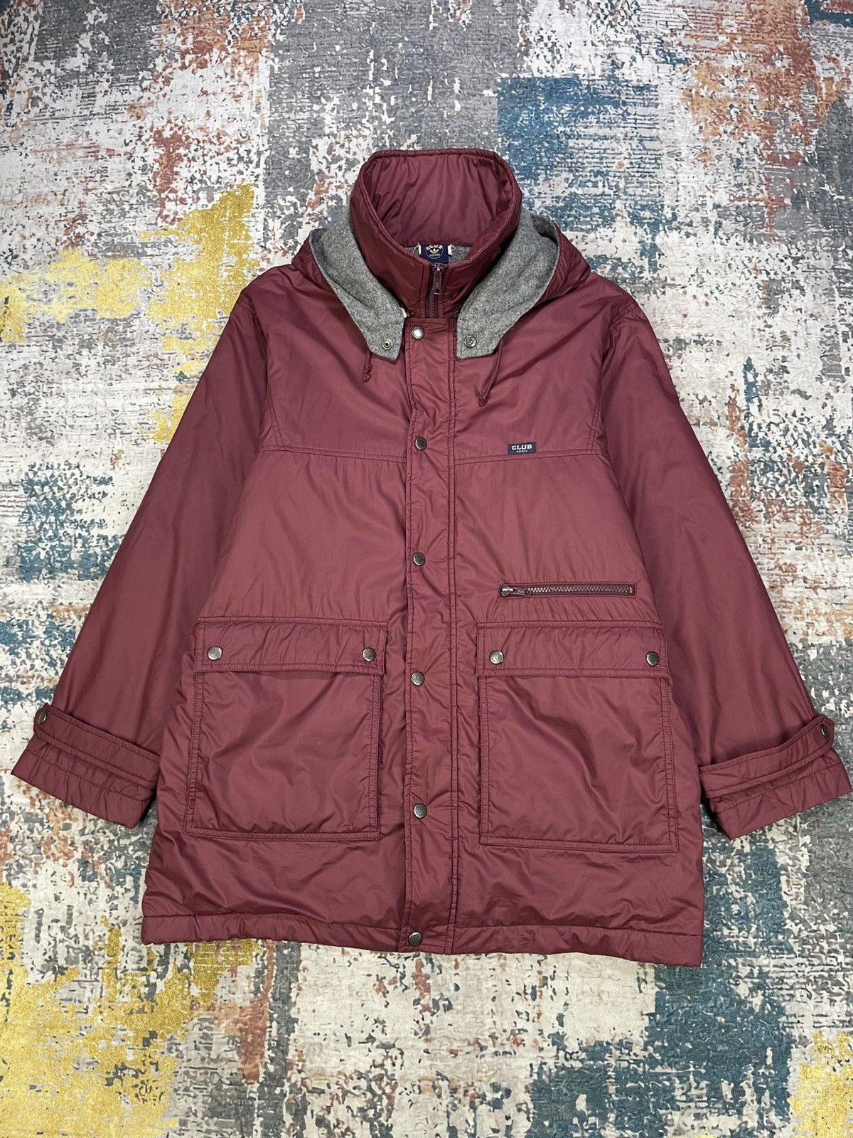 Adidas Vtg 80s Adidas Club Nylon Outdoor Parkas Size US M / EU 48-50 / 2 - 2 Thumbnail