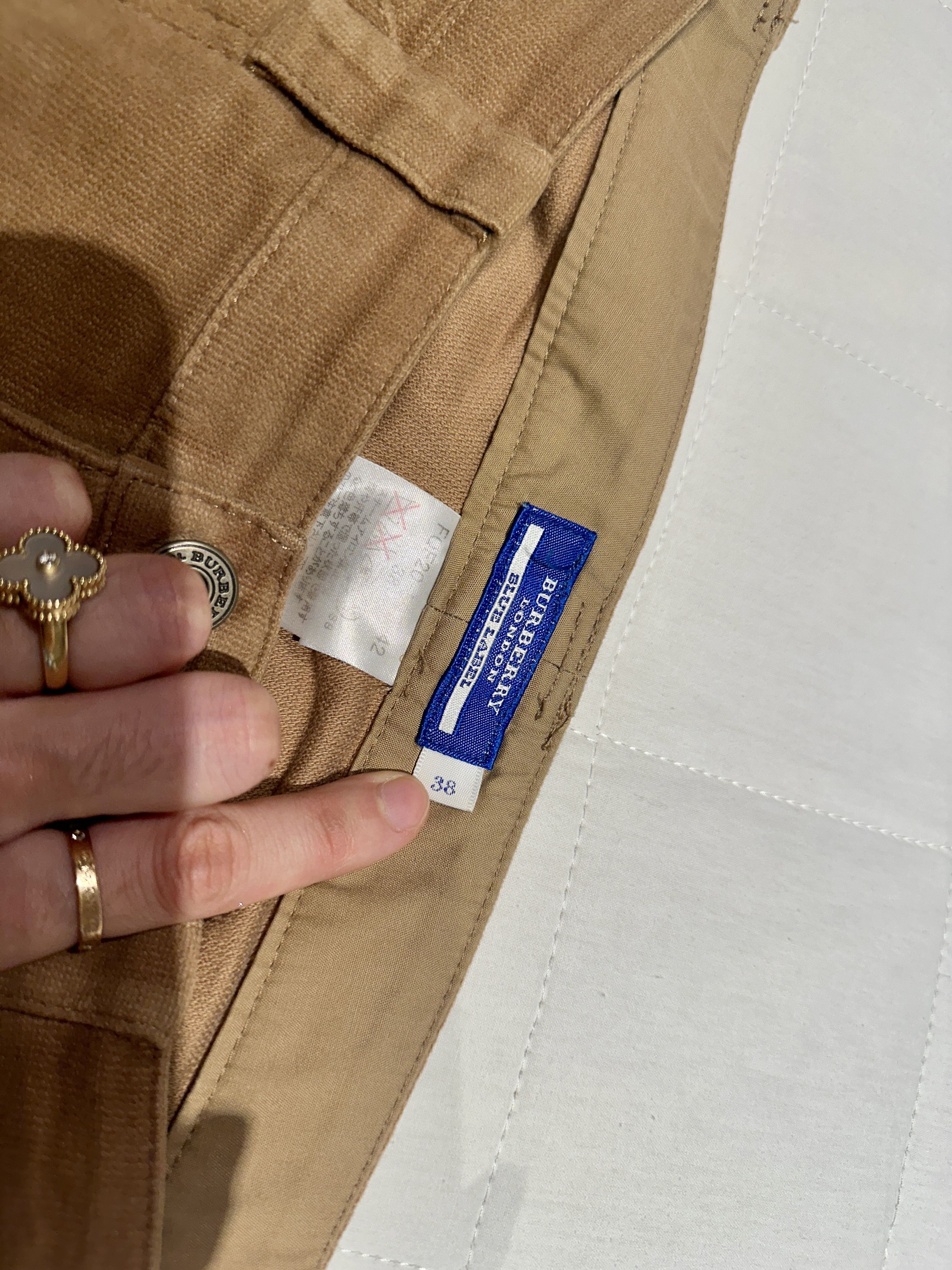 Burberry Vintage Burberry Blue Label Khaki Pants | Japan Exclusive Size 26" / US 2 / IT 38 - 3 Thumbnail