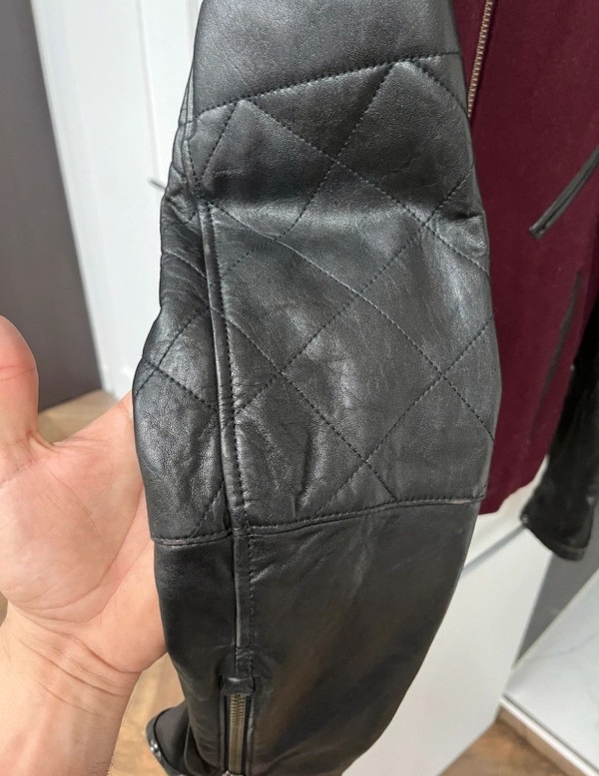 Yigal Azrouel Leather and wool Jacket Size US S / EU 44-46 / 1 - 5 Thumbnail