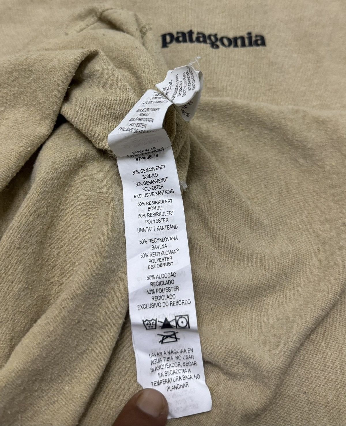 Patagonia PATAGONIA 50% Cotton 50% Polyester Tee Size US L / EU 52-54 / 3 - 8 Thumbnail