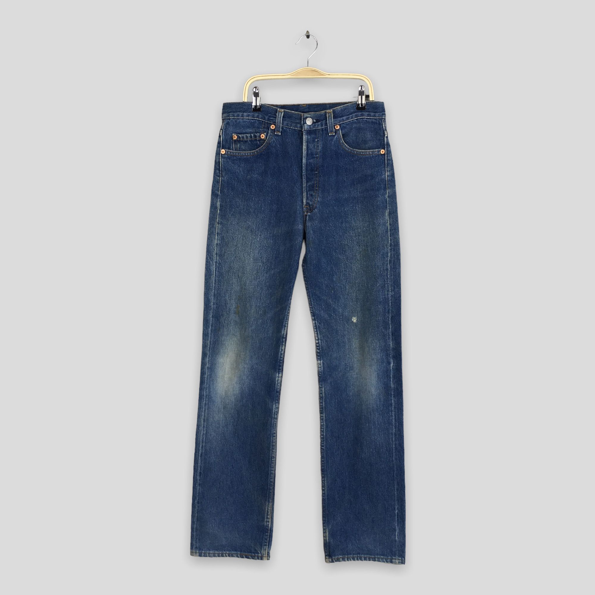 Size 28x31.5 Vintage 1980s Levi's 501XX Stonewash Blue Jeans