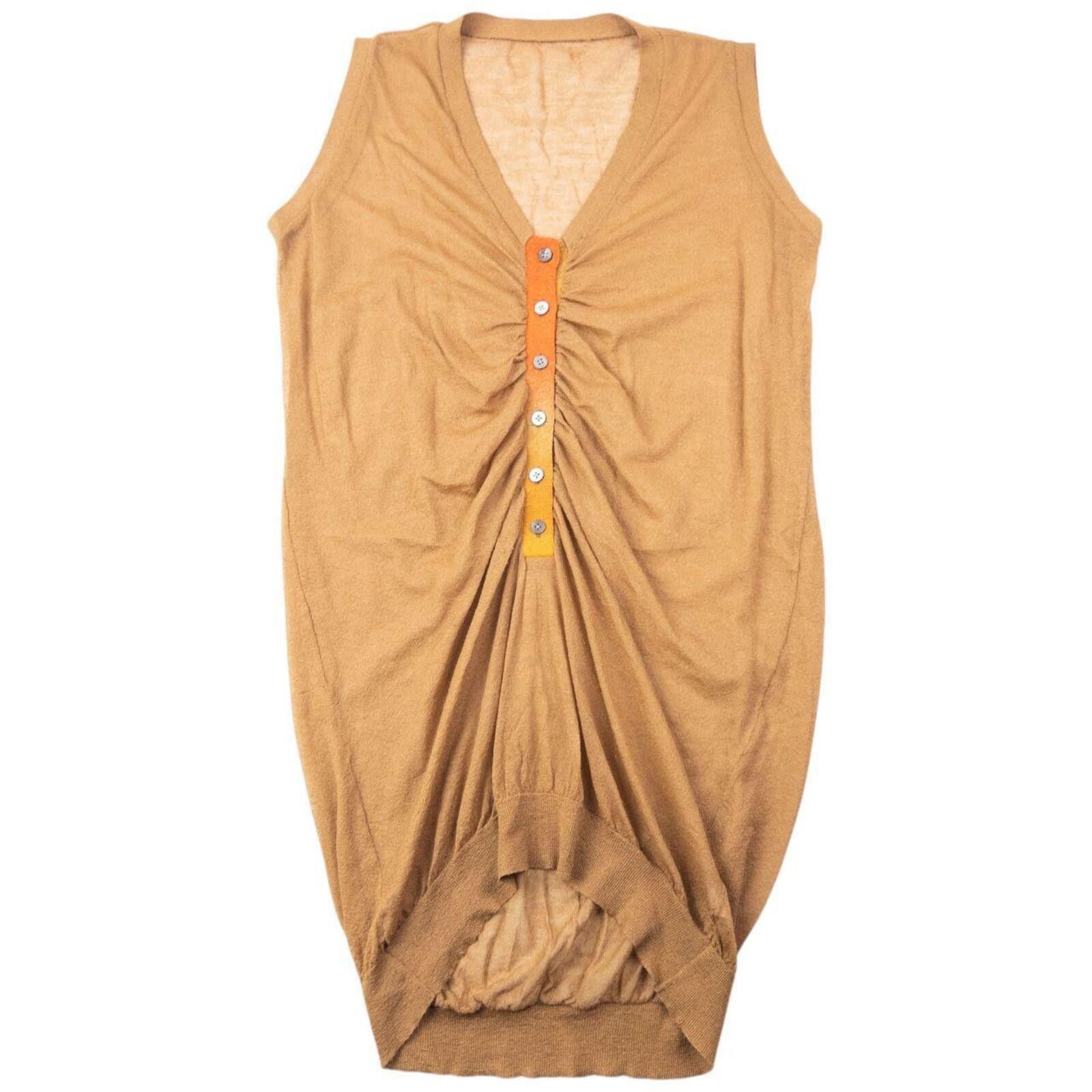 Issey Miyake Vintage 2000s Issey Miyake Sheer Ruched Top SAMPLE Womens XL Size ONE SIZE - 1 Thumbnail