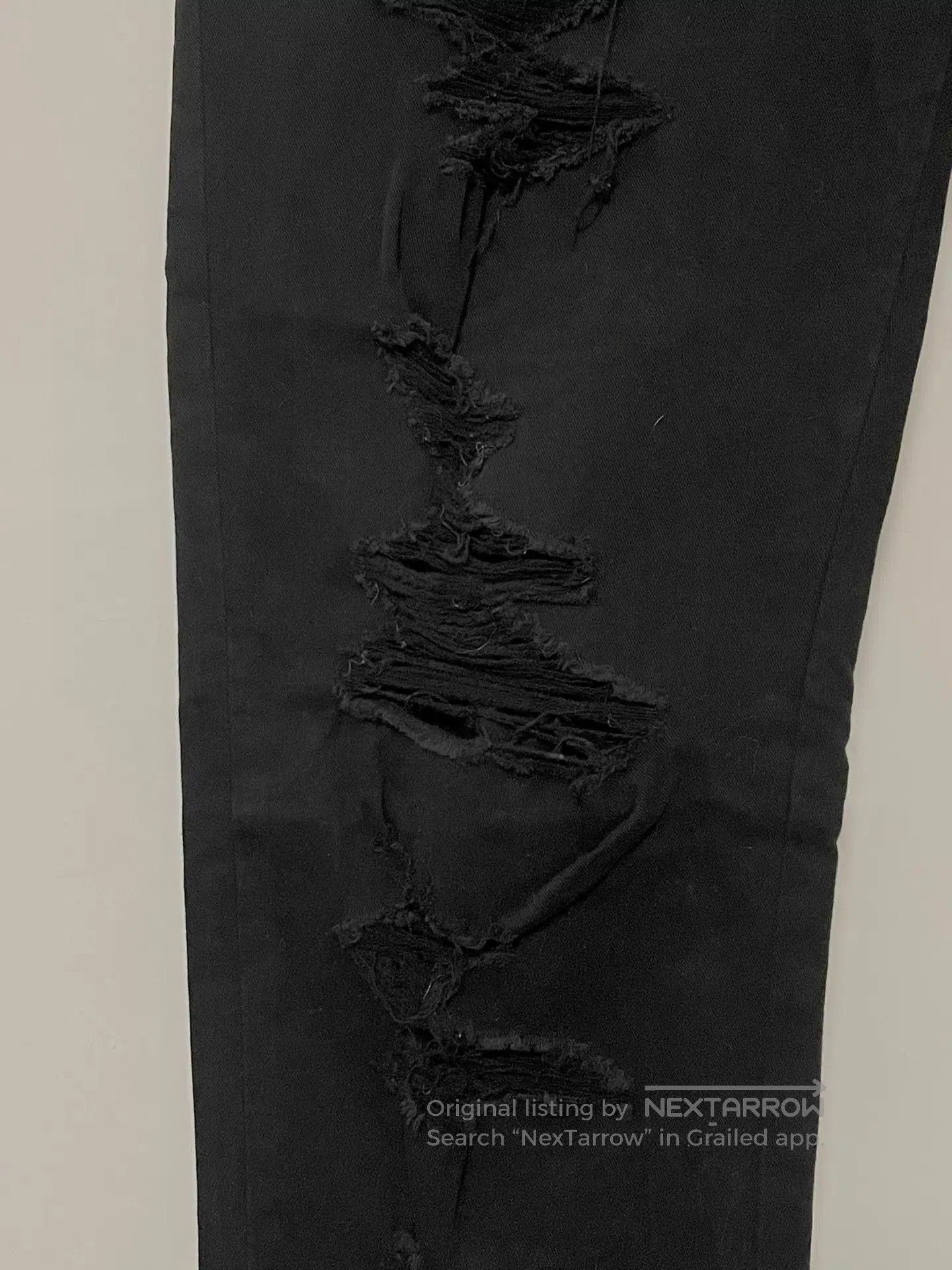 Undercover Black Distressed Casual Pants Size 38. Size US 38 / EU 54 - 3 Thumbnail
