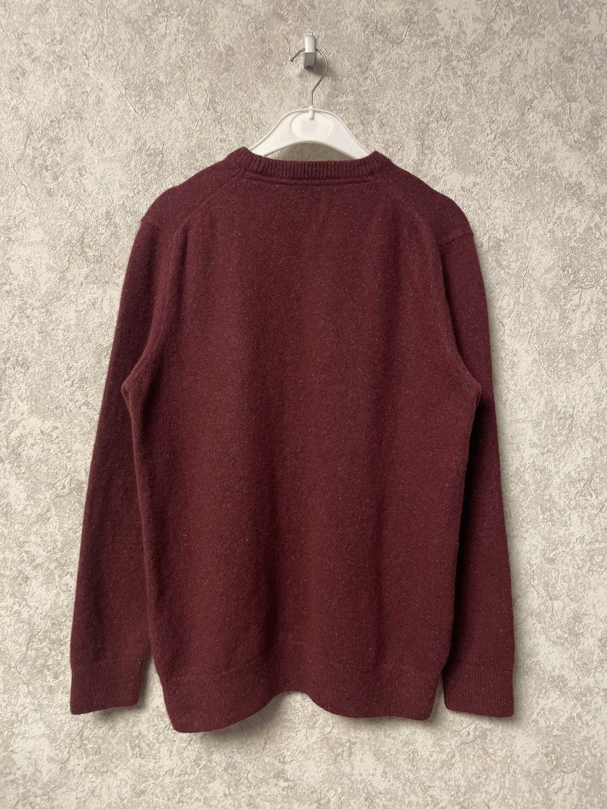 Barbour Vintage Barbour Burgundy Wool Sweater Crewneck Size US M / EU 48-50 / 2 - 13 Thumbnail