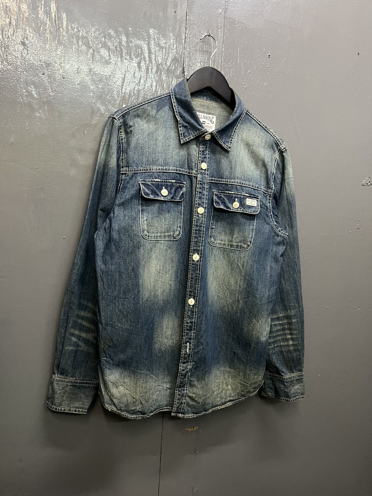 Billabong Billabong Cotton Denim Shirt Longsleeve Size US L / EU 52-54 / 3 - 3 Thumbnail