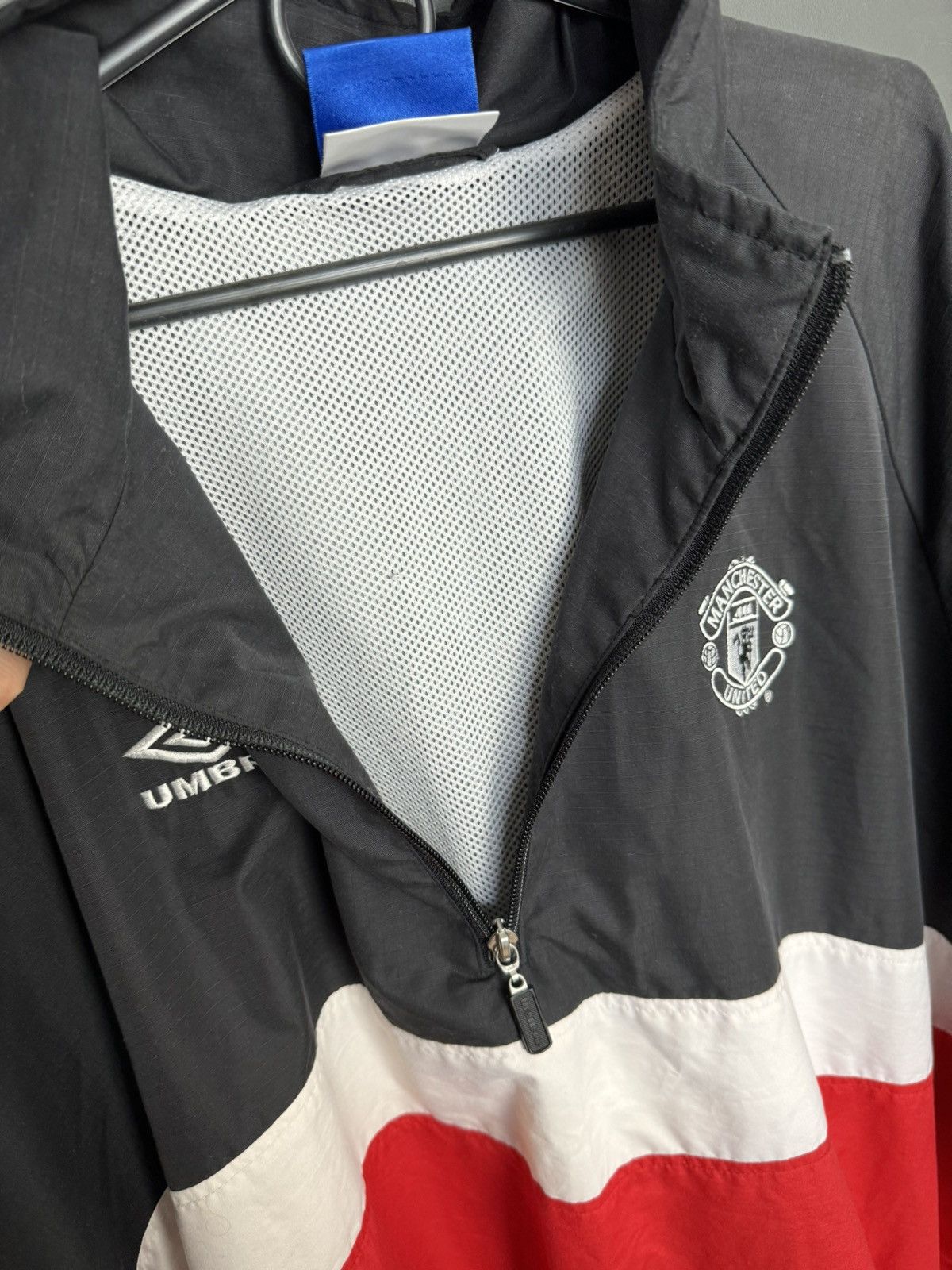Umbro Vintage Manchester United Training Football Anorak Jacket Size US XXL / EU 58 / 5 - 9 Thumbnail