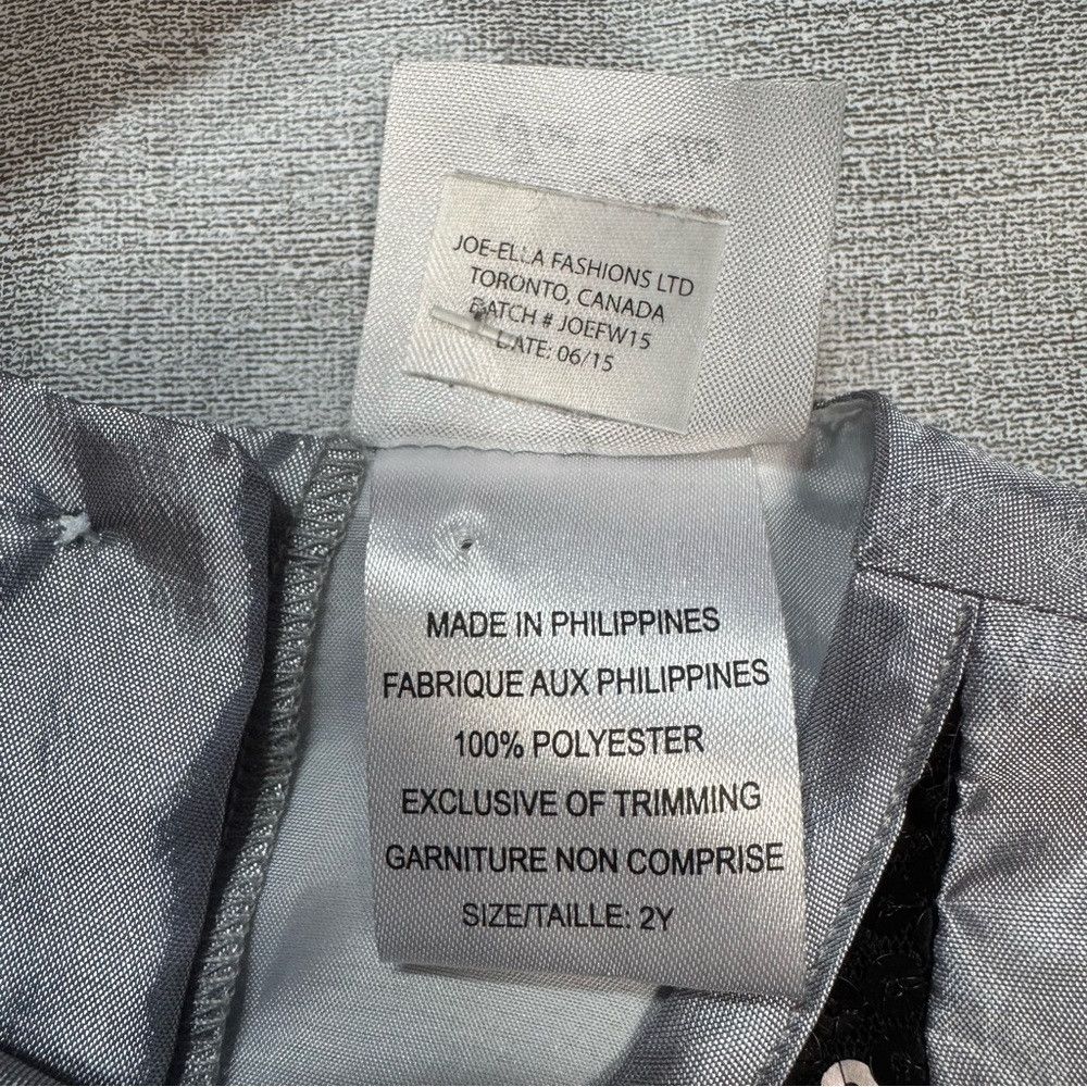 Other New Joe-Ella Grey Satin Bow A-Line Sequin Dress Size 2 Size XXS / US 00 / IT 34 - 6 Thumbnail