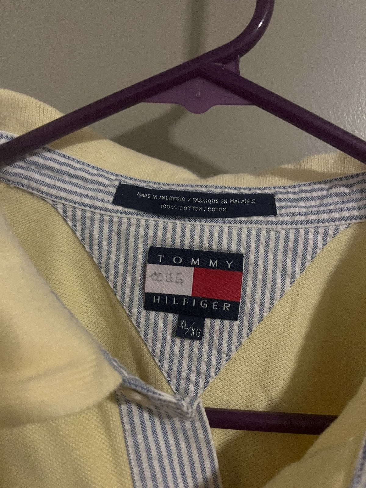 Tommy Hilfiger Tommy Hilfiger Pale yellow Polo Size US XL / EU 56 / 4 - 2 Thumbnail