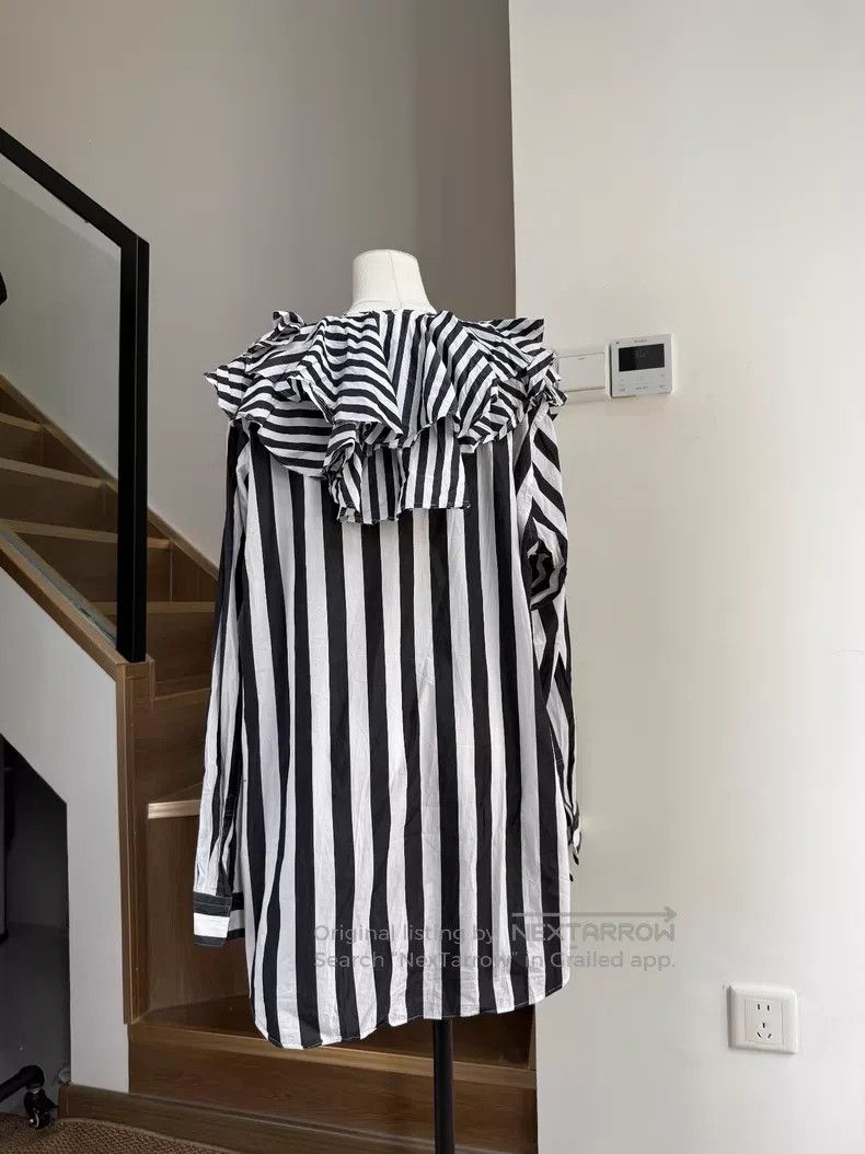 Comme des Garcons Comme des Garcons Black and white striped shirt Size L / US 10 / IT 46 - 3 Thumbnail