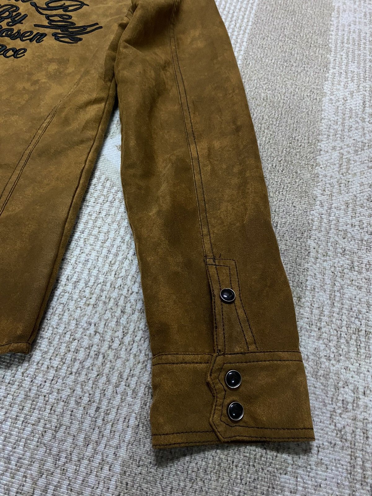 If Six Was Nine × In The Attic × Japanese Brand In The Attic Suede Cotton Pearl Snap Button Shirt Size US M / EU 48-50 / 2 - 7 Thumbnail