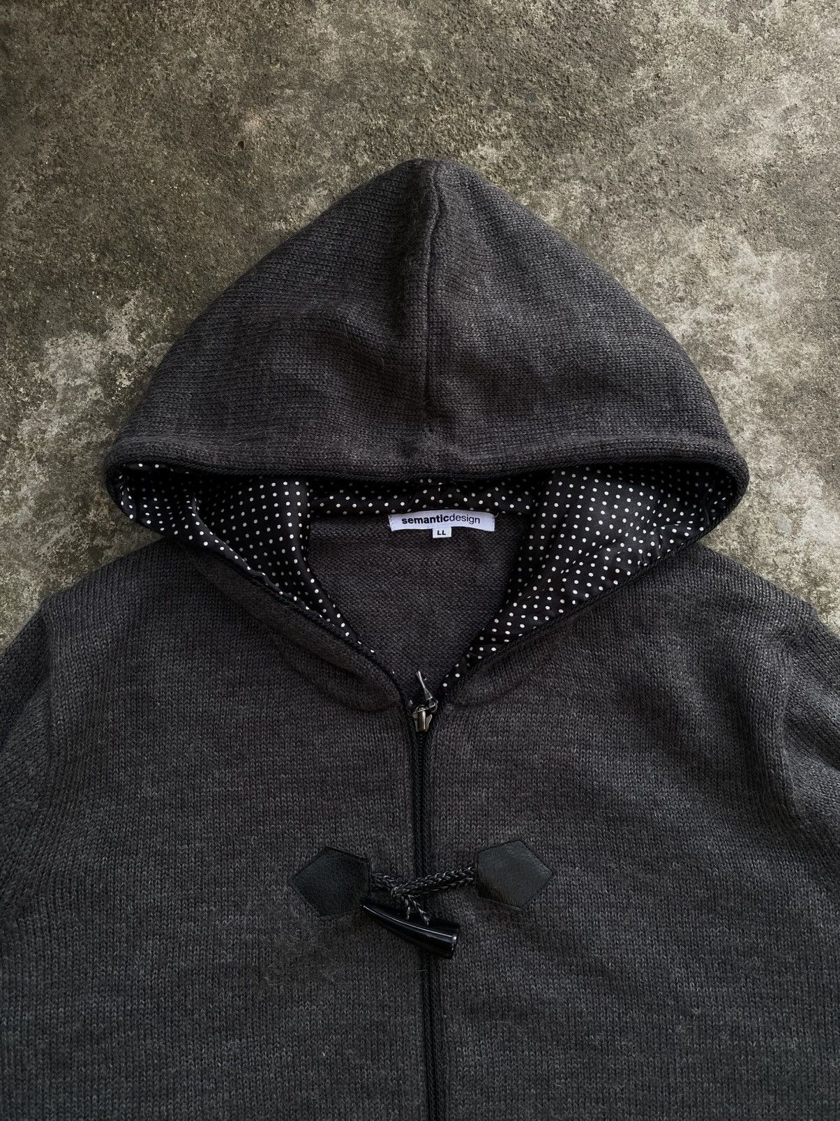 Japanese Brand SEMANTIC DESIGN DUFFLE HOODIE Size US L / EU 52-54 / 3 - 2 Thumbnail