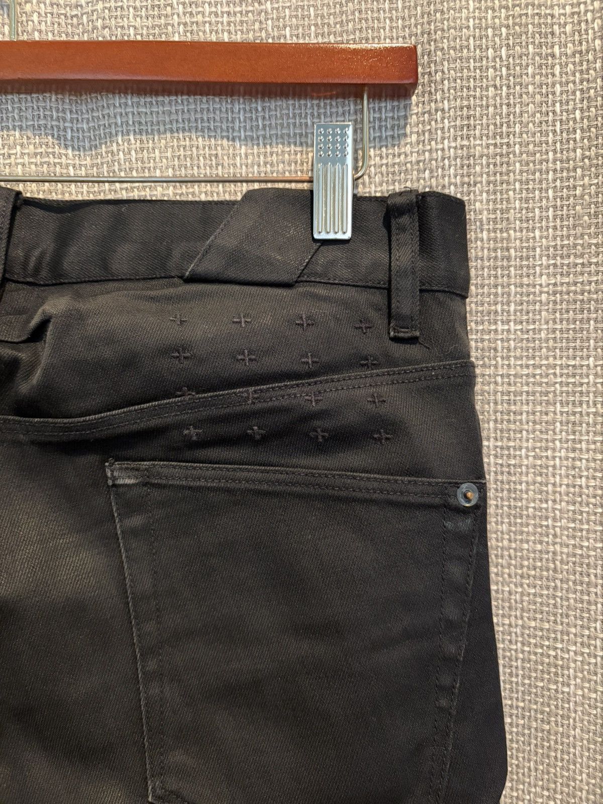 Ksubi Ksubi Chitch Mad Wax Dark Black Skinny Denim Jeans Size US 30 / EU 46 - 3 Thumbnail