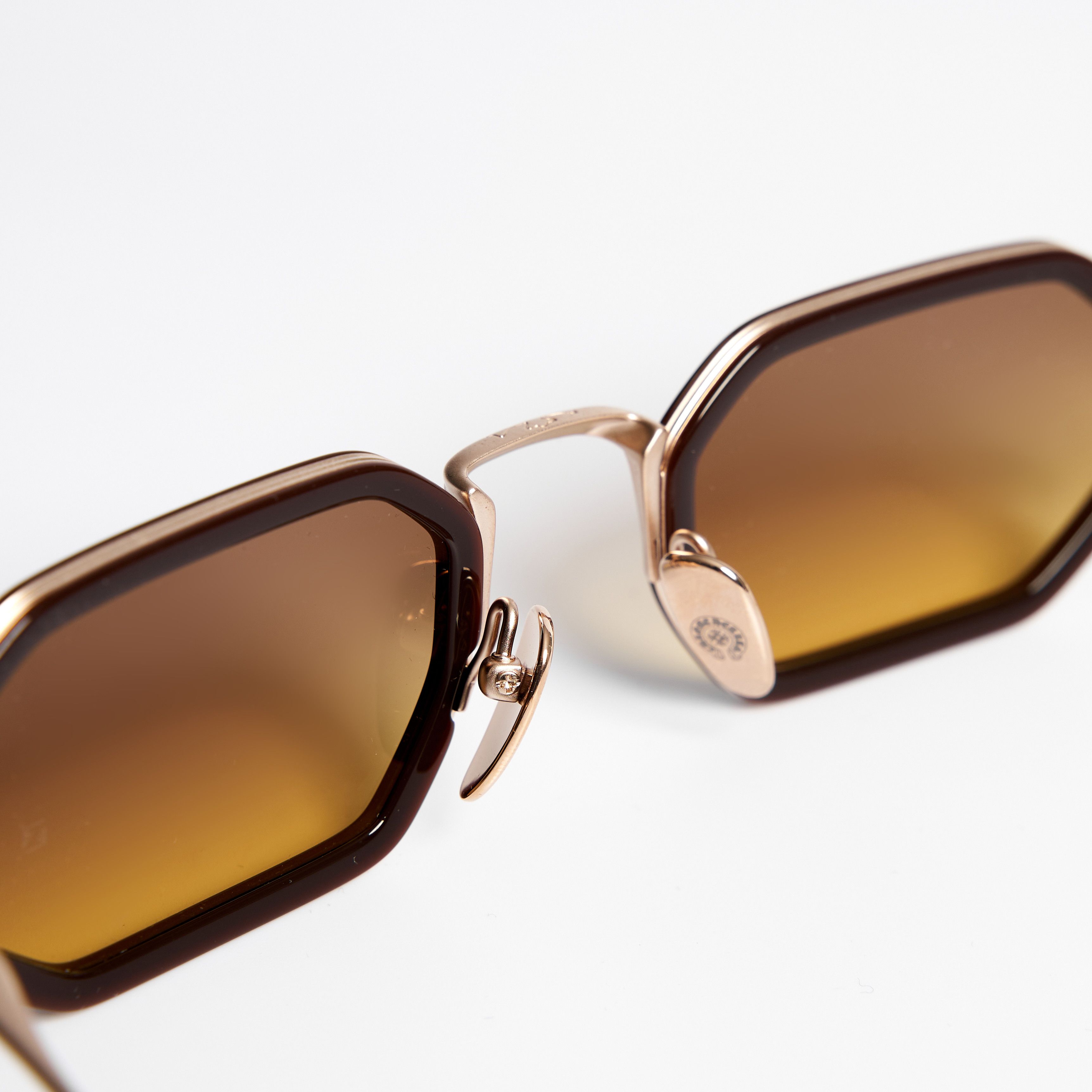 Chrome Hearts CHROME HEARTS STYLIDA CLASSIC BROWN/MATTE GOLD PLATED SUN Size ONE SIZE - 5 Thumbnail