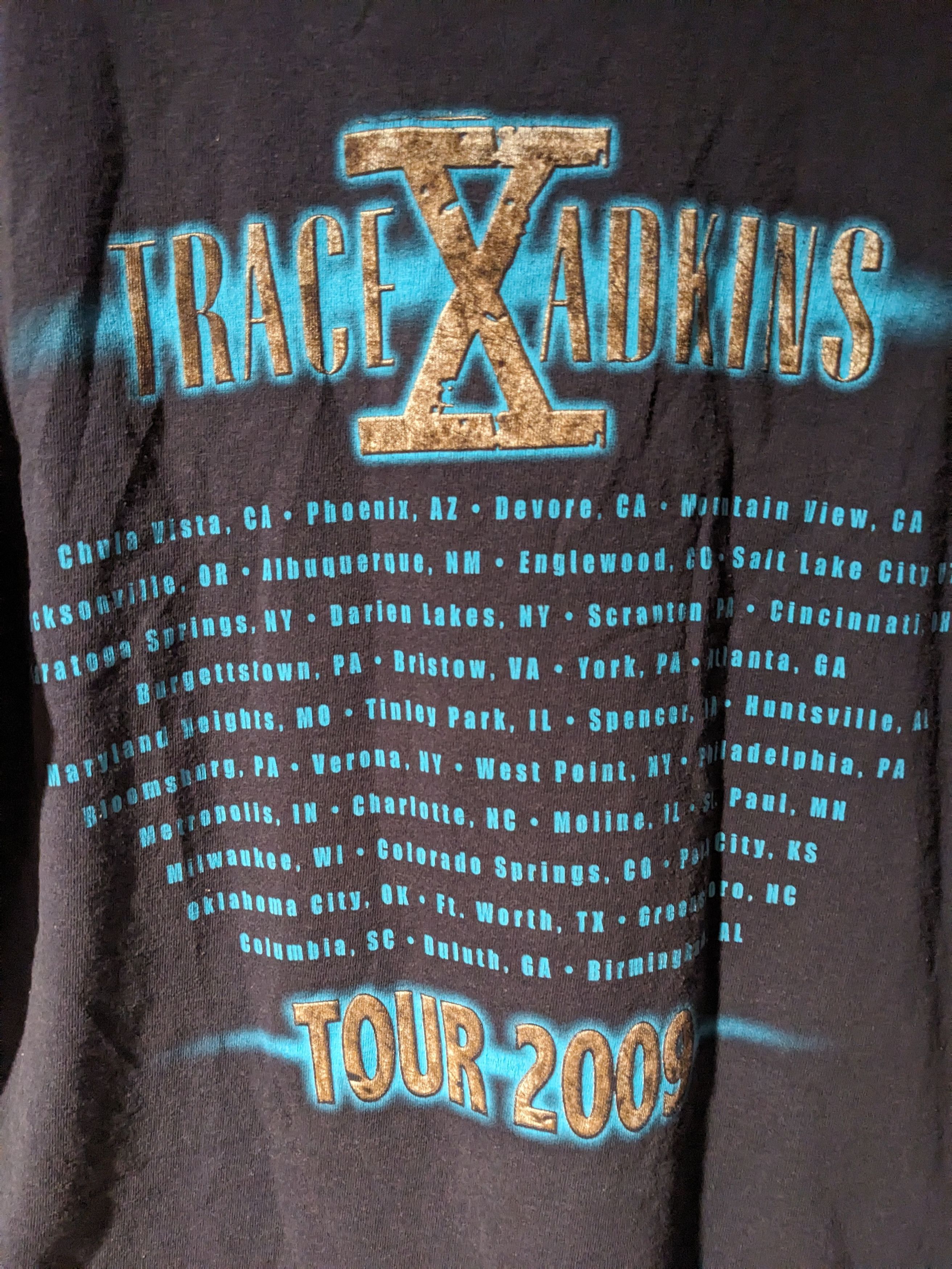 Band Tees × Vintage Vintage 2009 Trace Adkins X Tour Country Singers T-Shirt Size US M / EU 48-50 / 2 - 5 Thumbnail