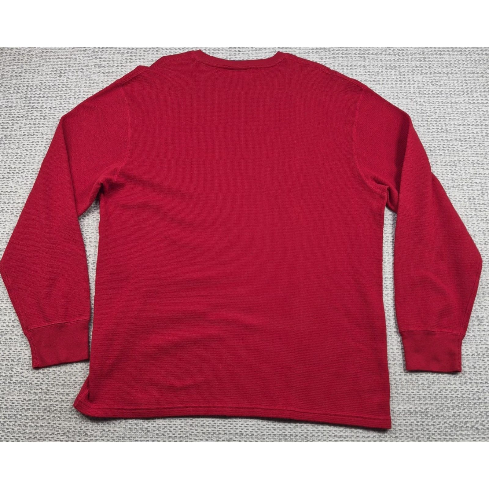Polo Ralph Lauren Polo Ralph Lauren Pajama Top Mens XL Red Waffle Knit Long Sleeve Pajama Top Size US XL / EU 56 / 4 - 6 Thumbnail