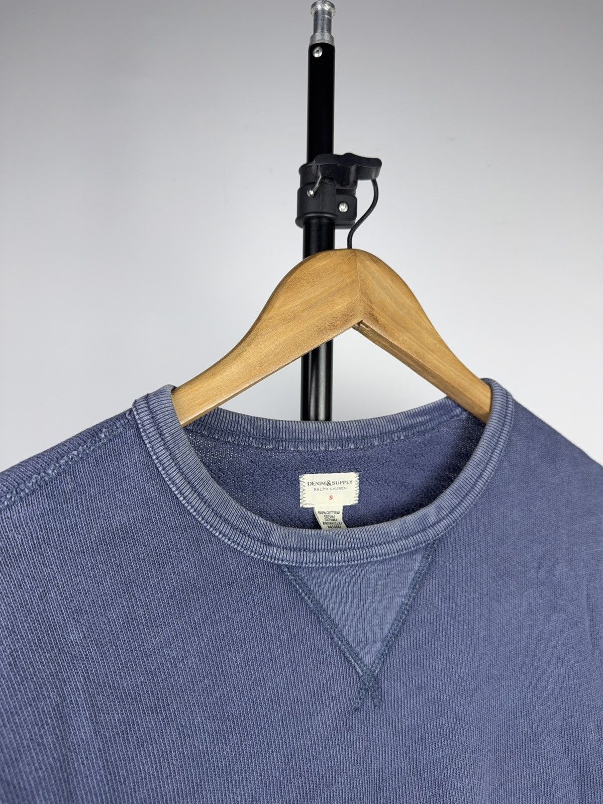 Denim & Supply Ralph Lauren Distressed Denim & Supply Ralph Lauren Faded Blue Sweatshirt Size US S / EU 44-46 / 1 - 3 Thumbnail