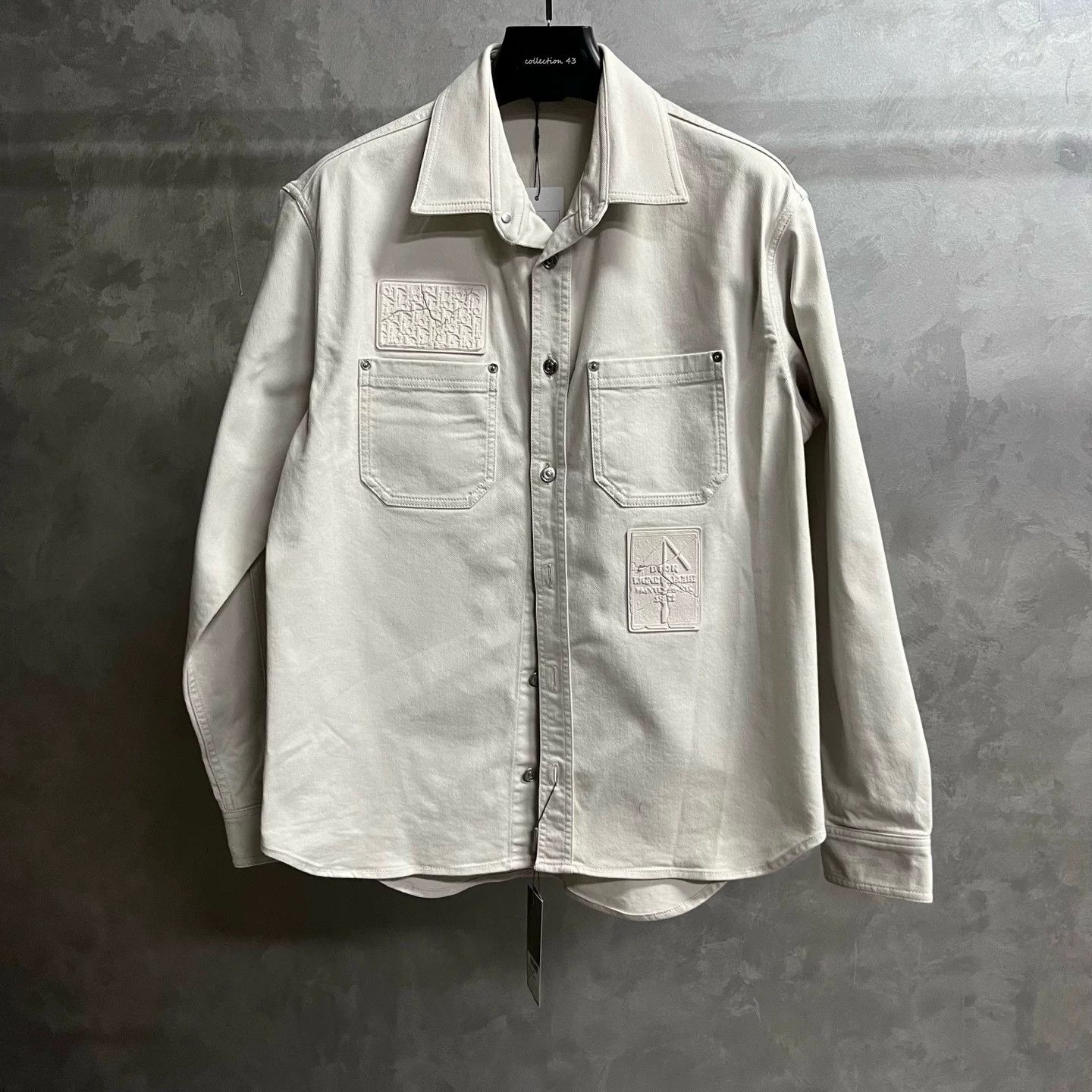 Dior Dior Logo Patch Twill Overshirt Size 40 Size US M / EU 48-50 / 2 - 1 Thumbnail