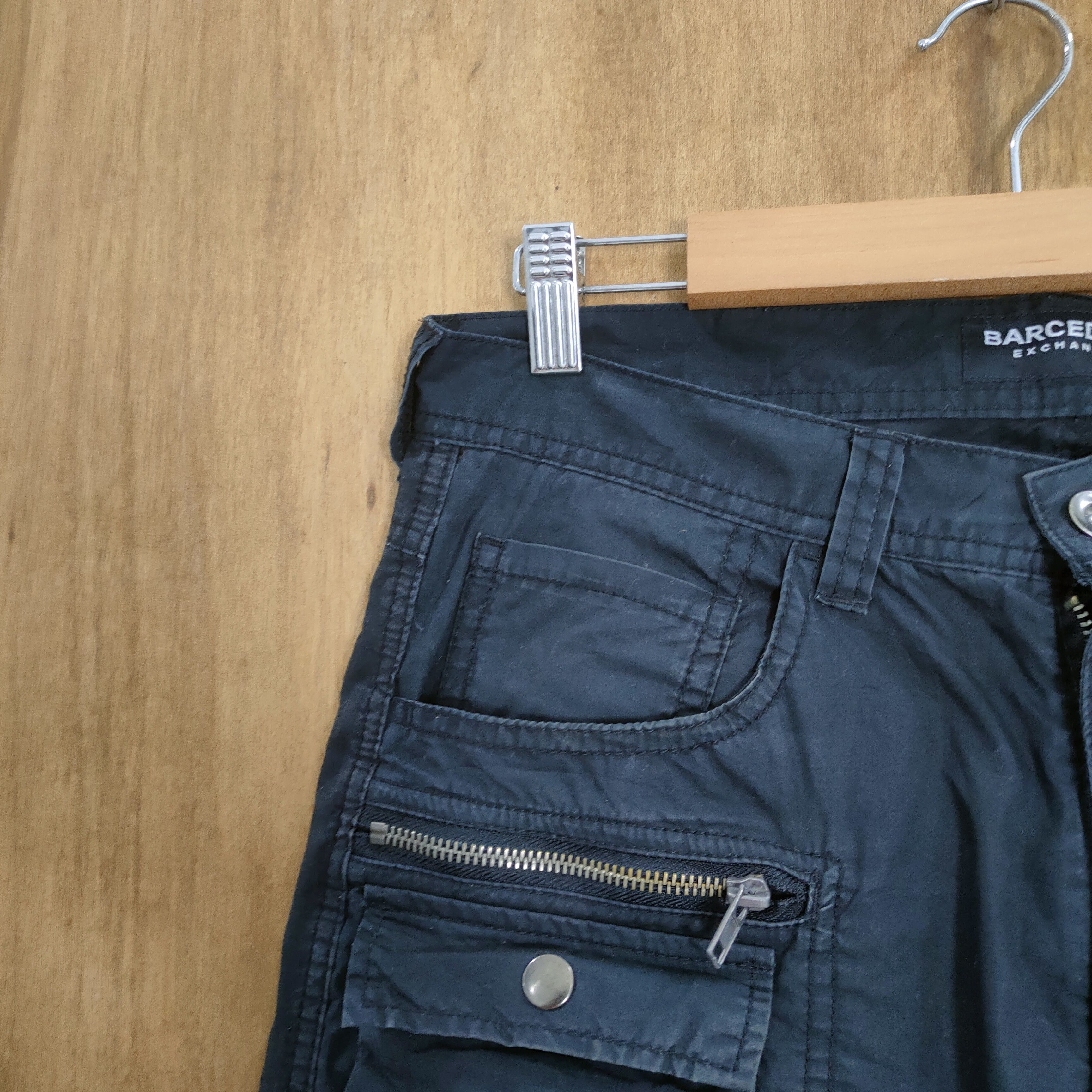 Japanese Brand BARCEDOS BLACK MULTIPOCKET CARGO PANTS Size US 32 / EU 48 - 4 Thumbnail
