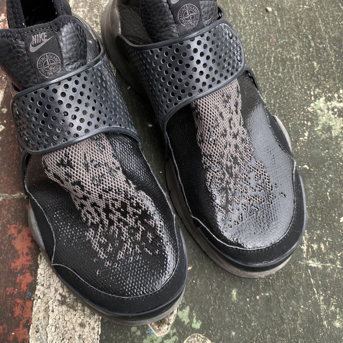 Nike × Stone Island Nike sockdart mid sp stone island black Size US 9 / EU 42 - 3 Thumbnail