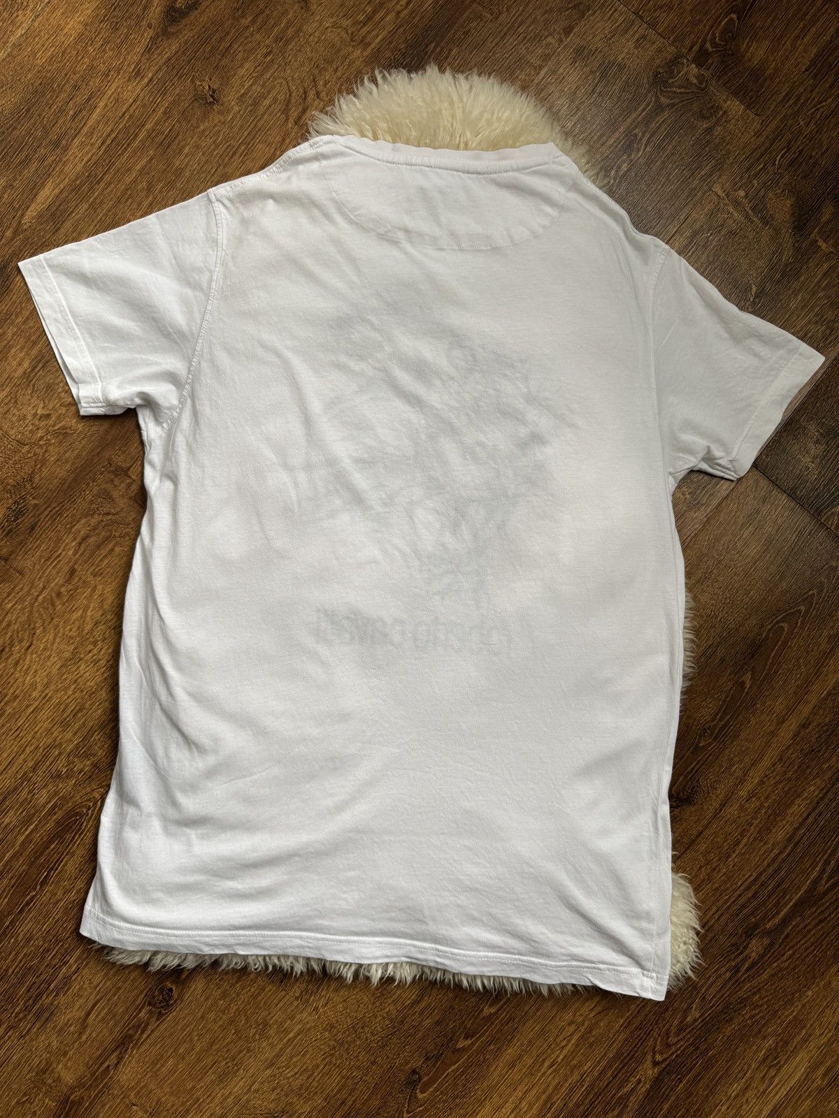 Roberto Cavalli Roberto Cavalli White Embellished Lion Crewneck T-Shirt Size US XXL / EU 58 / 5 - 3 Thumbnail
